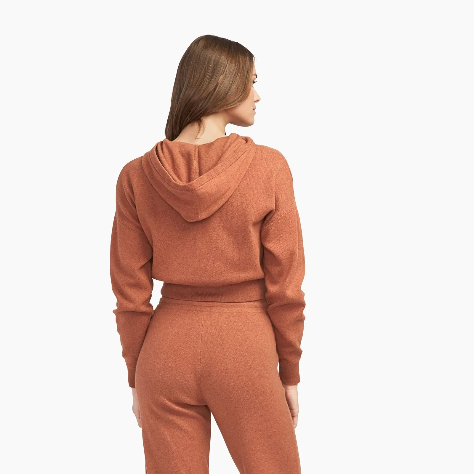 Café Cotton Cashmere Cropped Hoodie sold by Naadam product image thumbnail 5