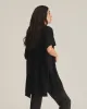 Soft by NAADAM 100% Cashmere Ribbed Collar Open Front Poncho sold by Naadam