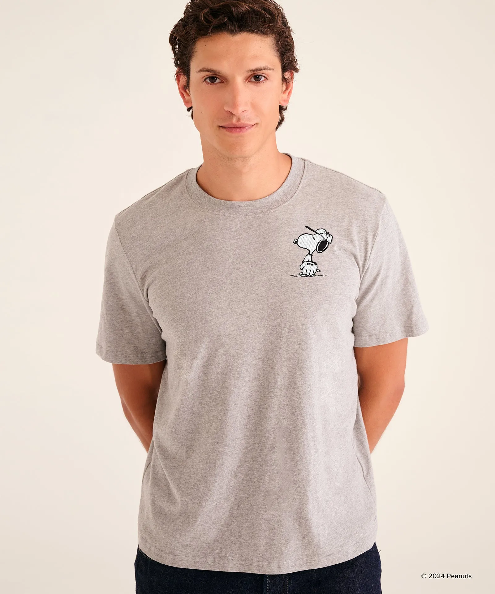 Peanuts Snoopy Baseball Tee sold by Naadam product image thumbnail 4