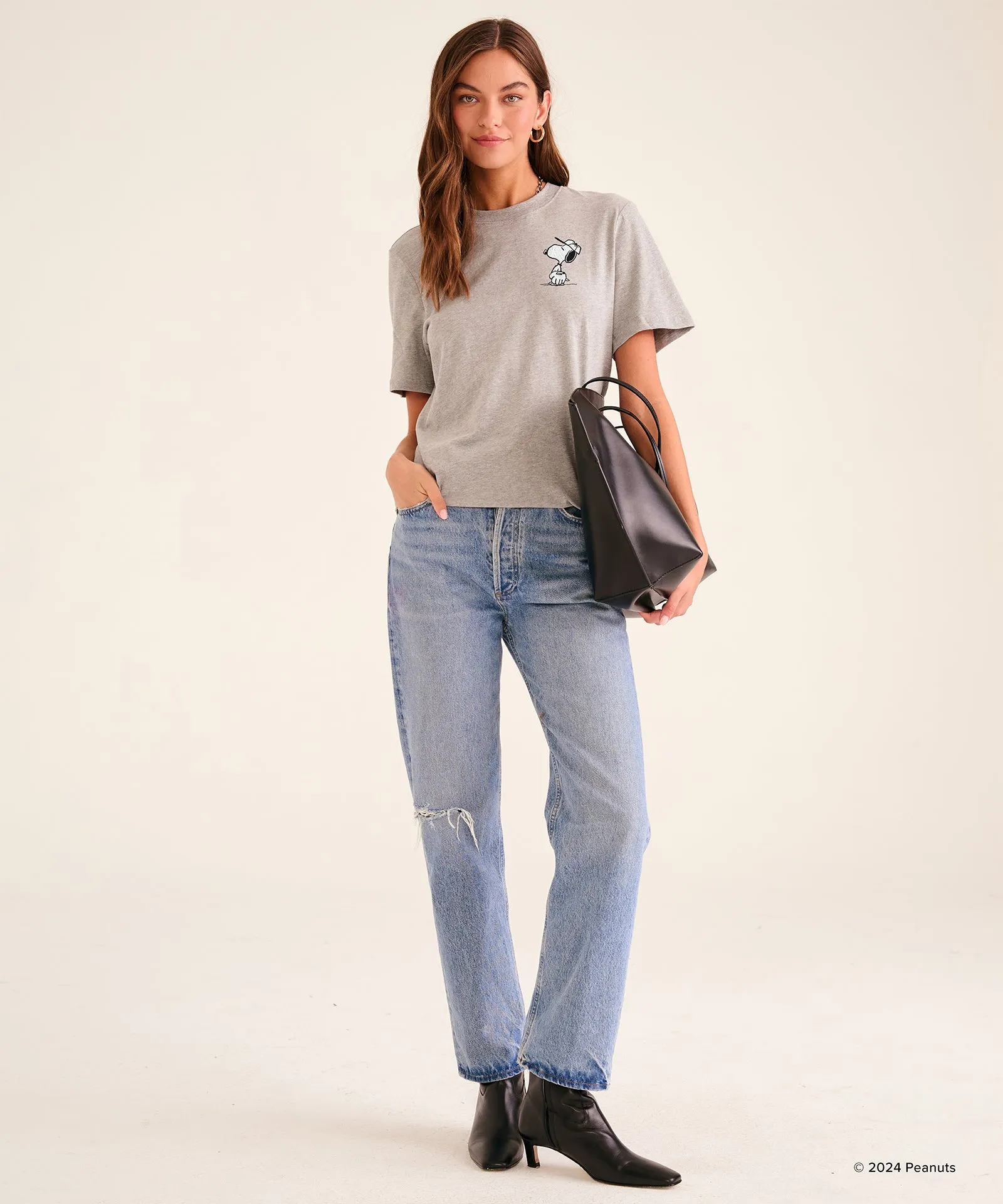Peanuts Snoopy Baseball Tee sold by Naadam product image thumbnail 3