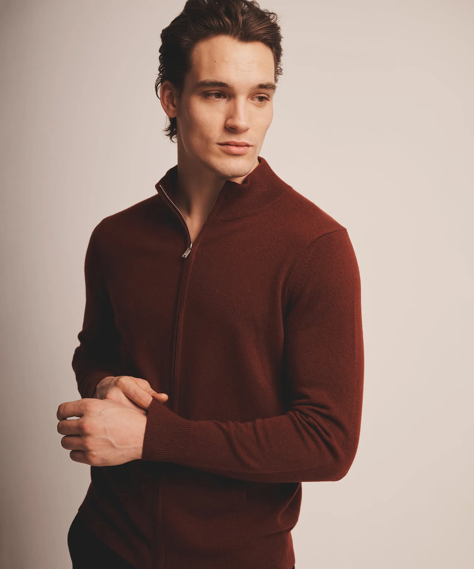 Signature Cashmere Full Zip Sweater sold by Naadam