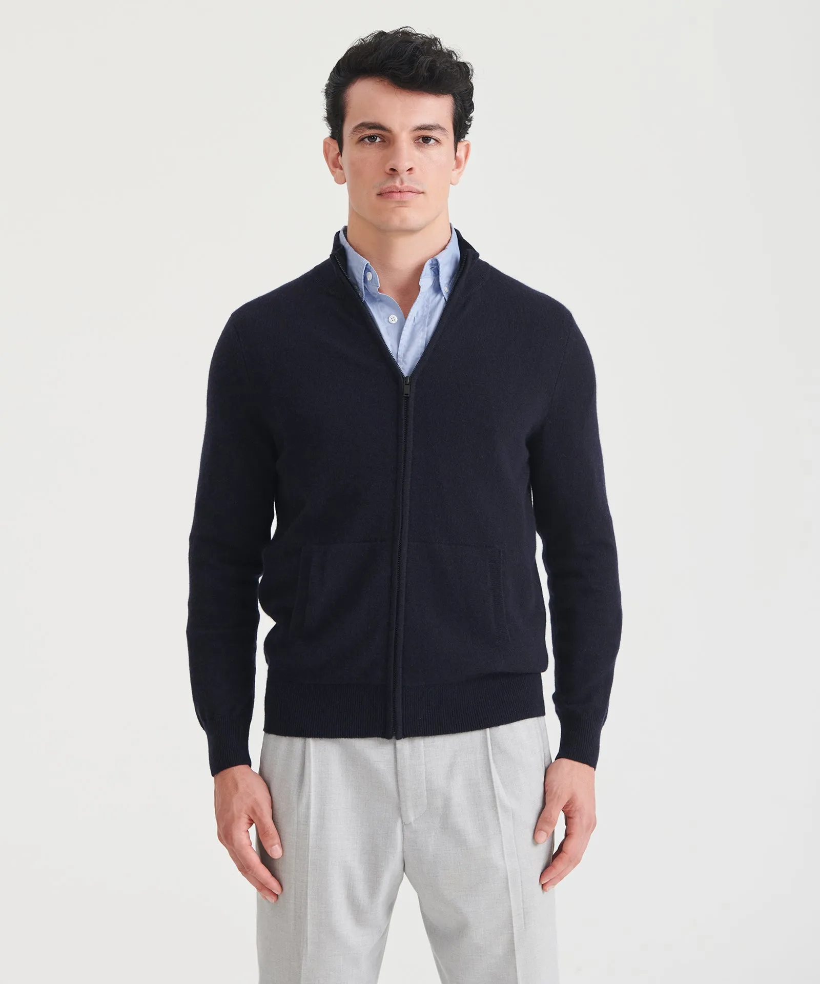 Signature Cashmere Full Zip Sweater sold by Naadam product image thumbnail 3
