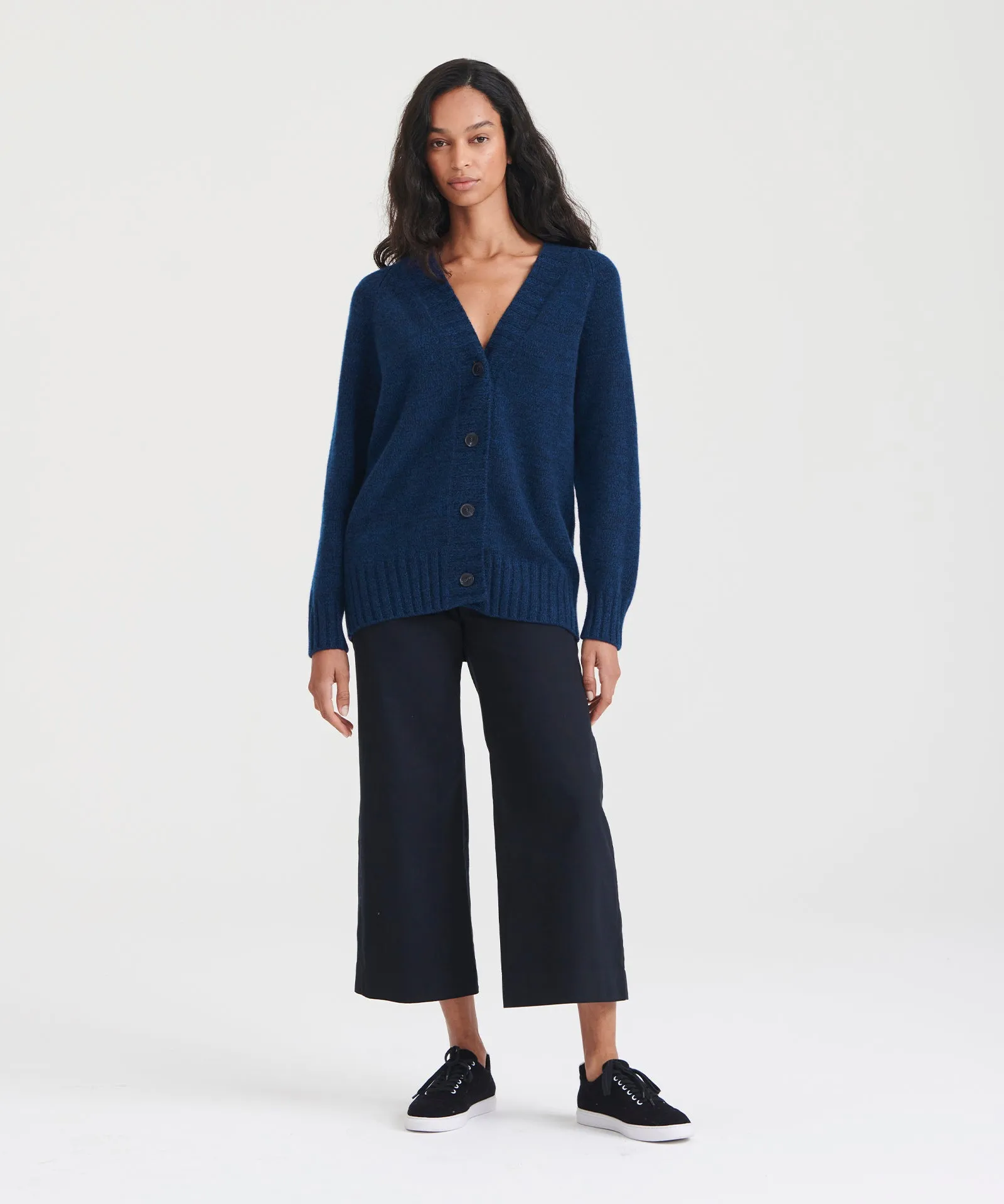 Marled Reclaimed Cashmere Cardigan sold by Naadam product image thumbnail 3