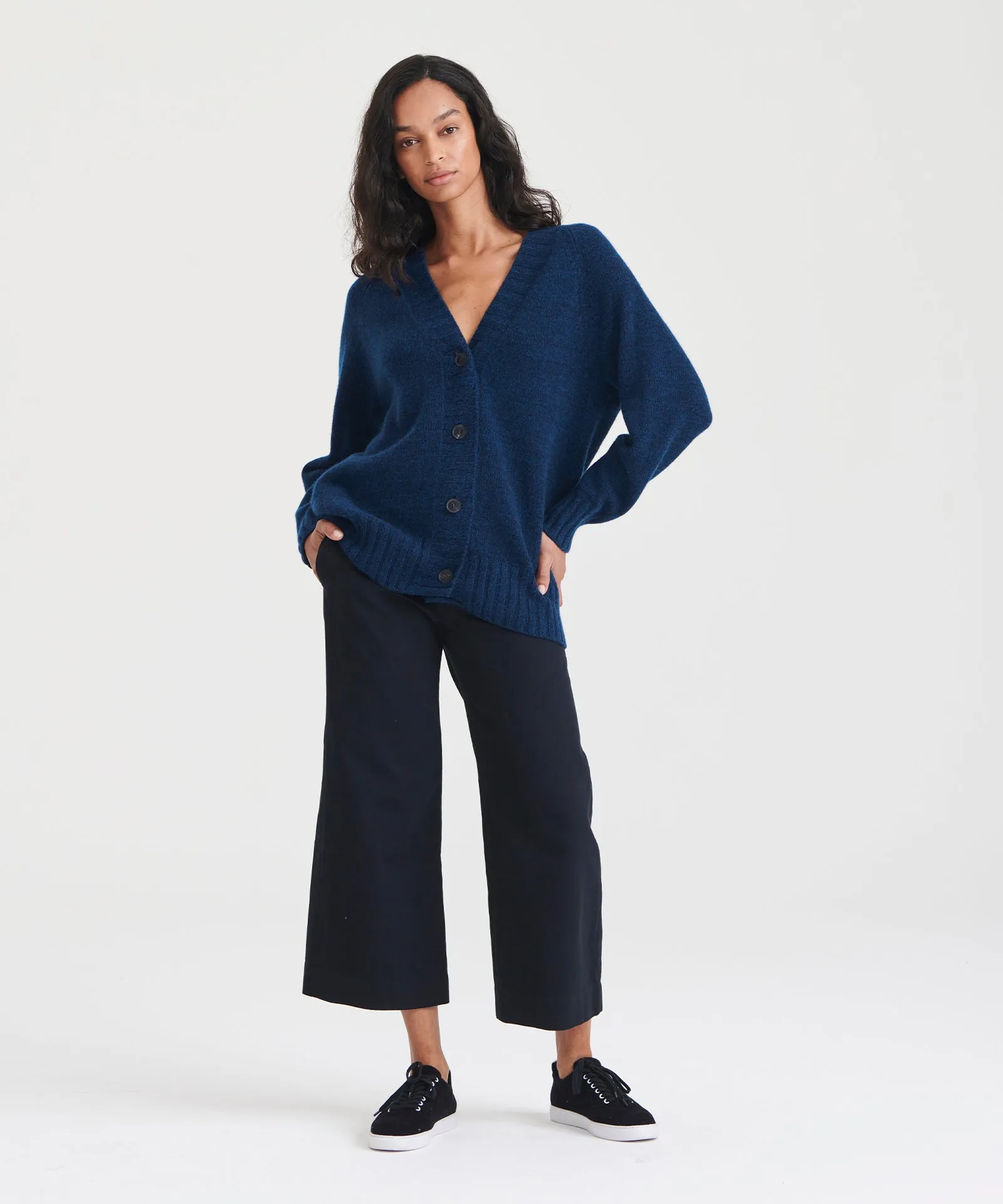 Marled Reclaimed Cashmere Cardigan sold by Naadam product image thumbnail 4