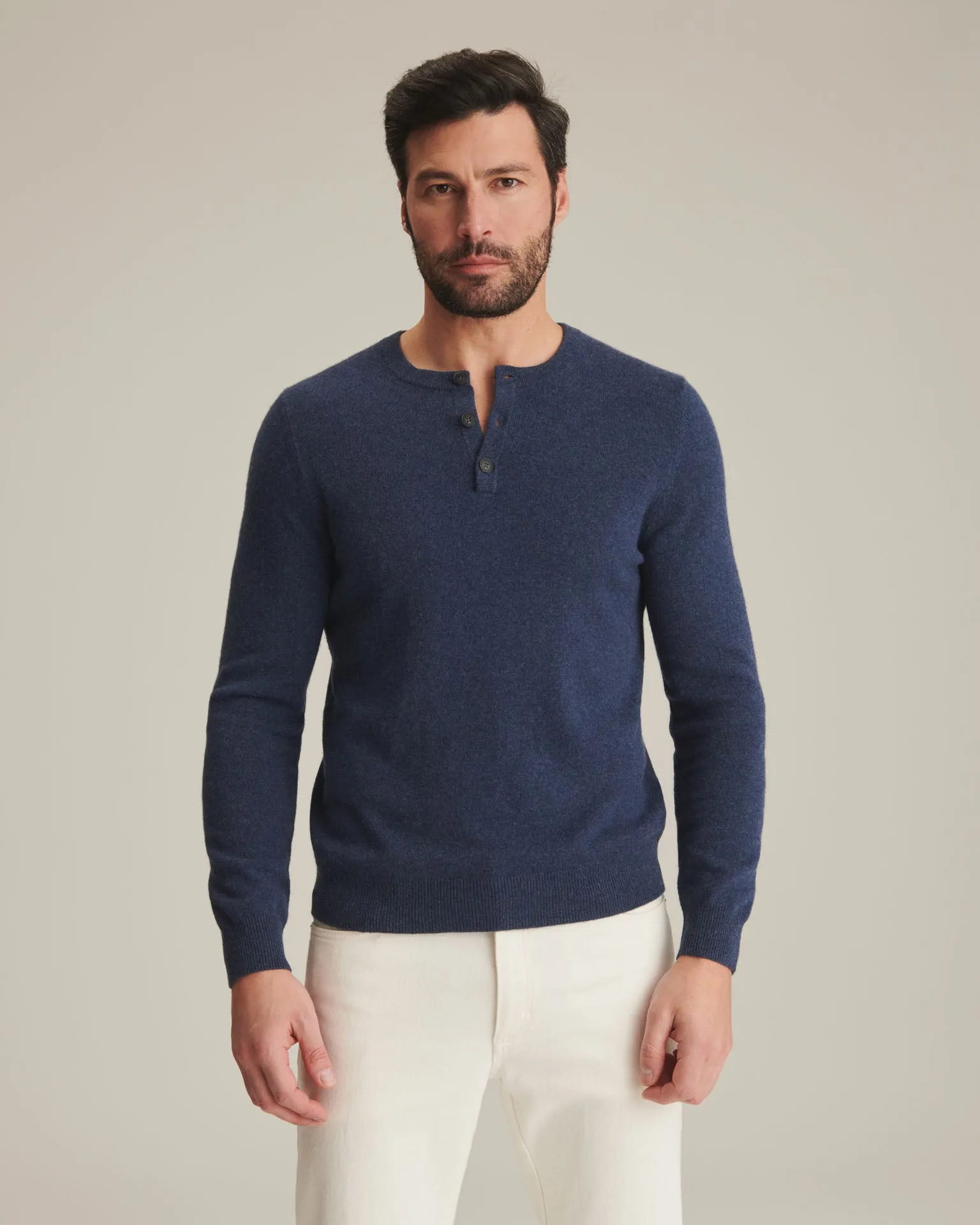 Recycled Cashmere Henley sold by Naadam