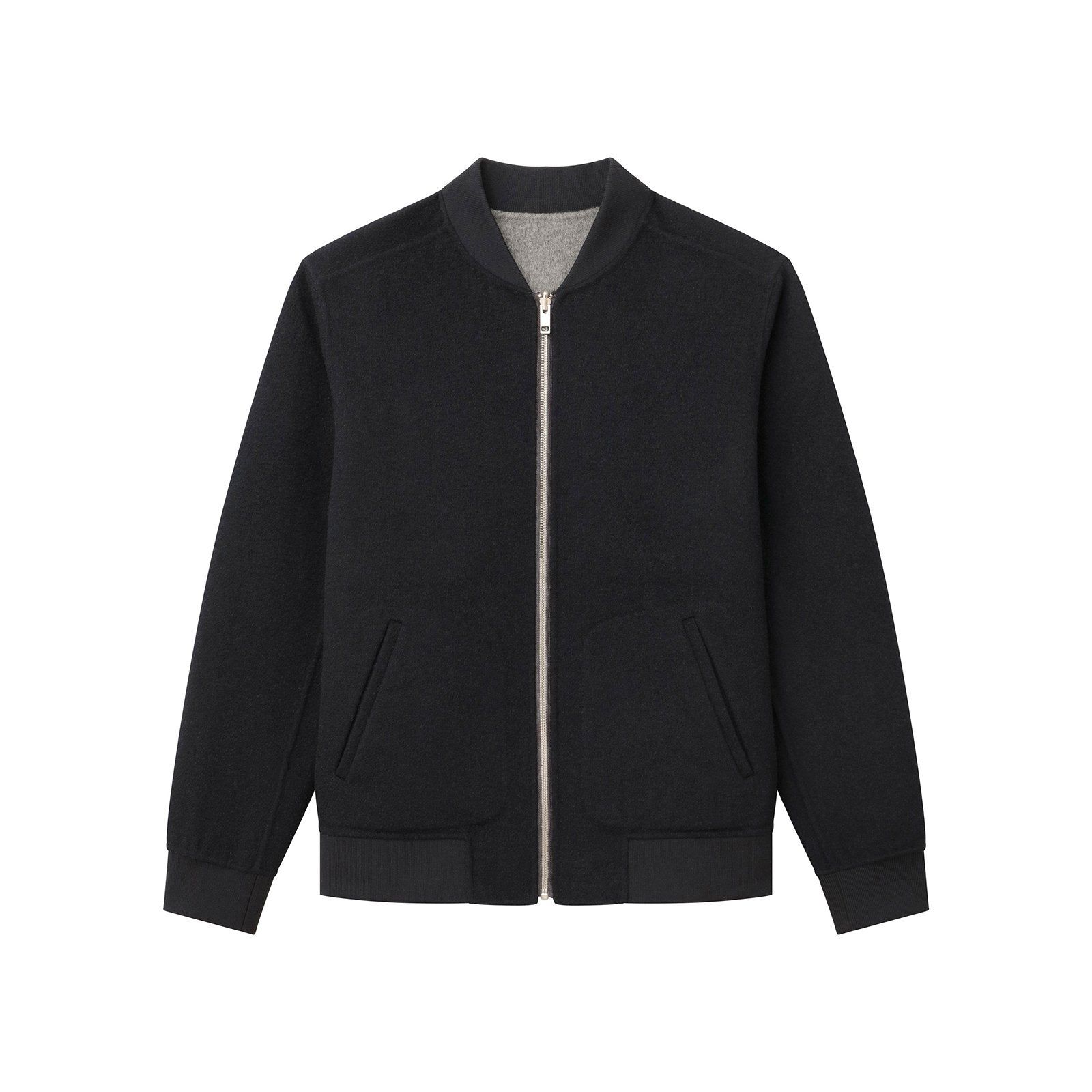 Wool Cashmere Reversible Bomber Jacket sold by Naadam product image thumbnail 5