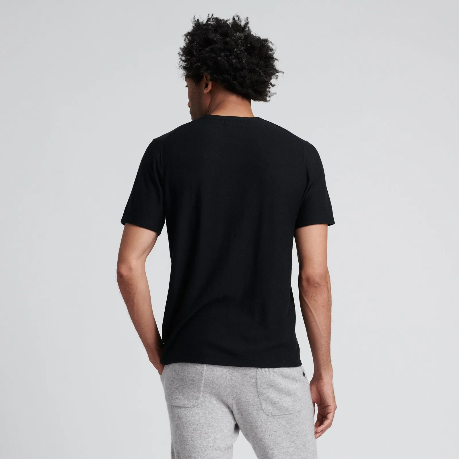 Silk Cashmere Contour T Shirt sold by Naadam product image thumbnail 3