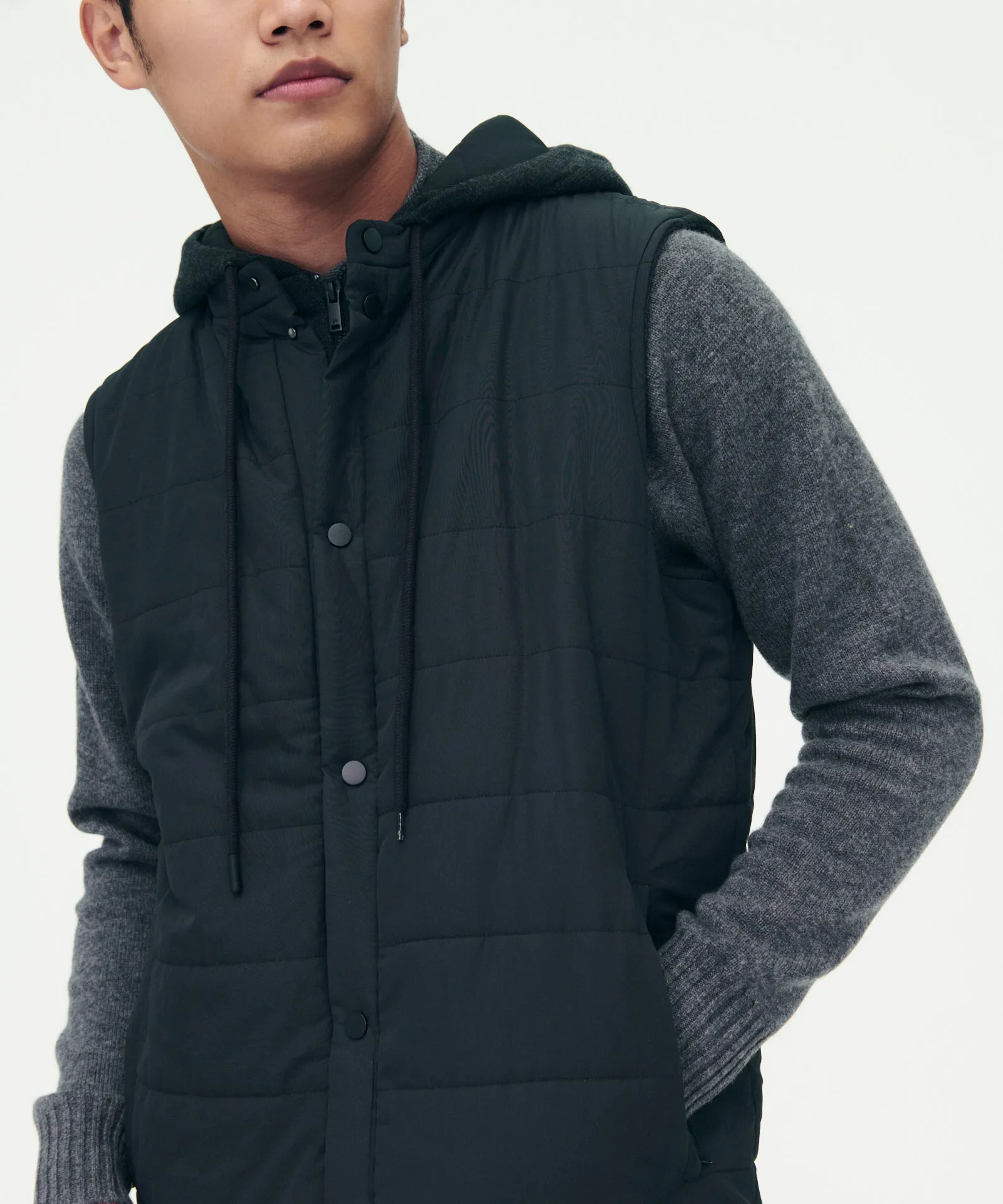 Mixed Media Puffer Vest sold by NAADAM product image thumbnail 2