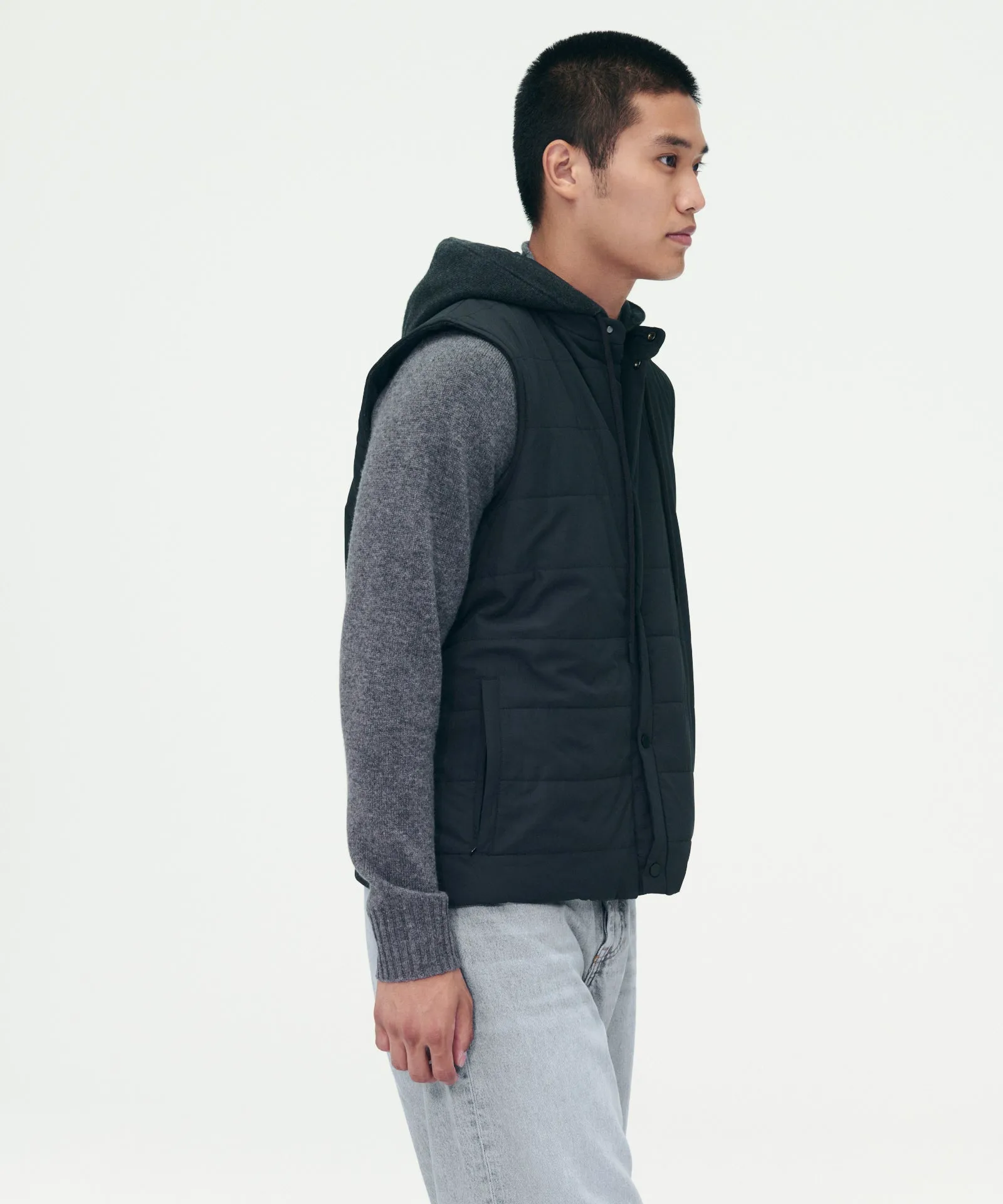 Mixed Media Puffer Vest sold by NAADAM product image thumbnail 4