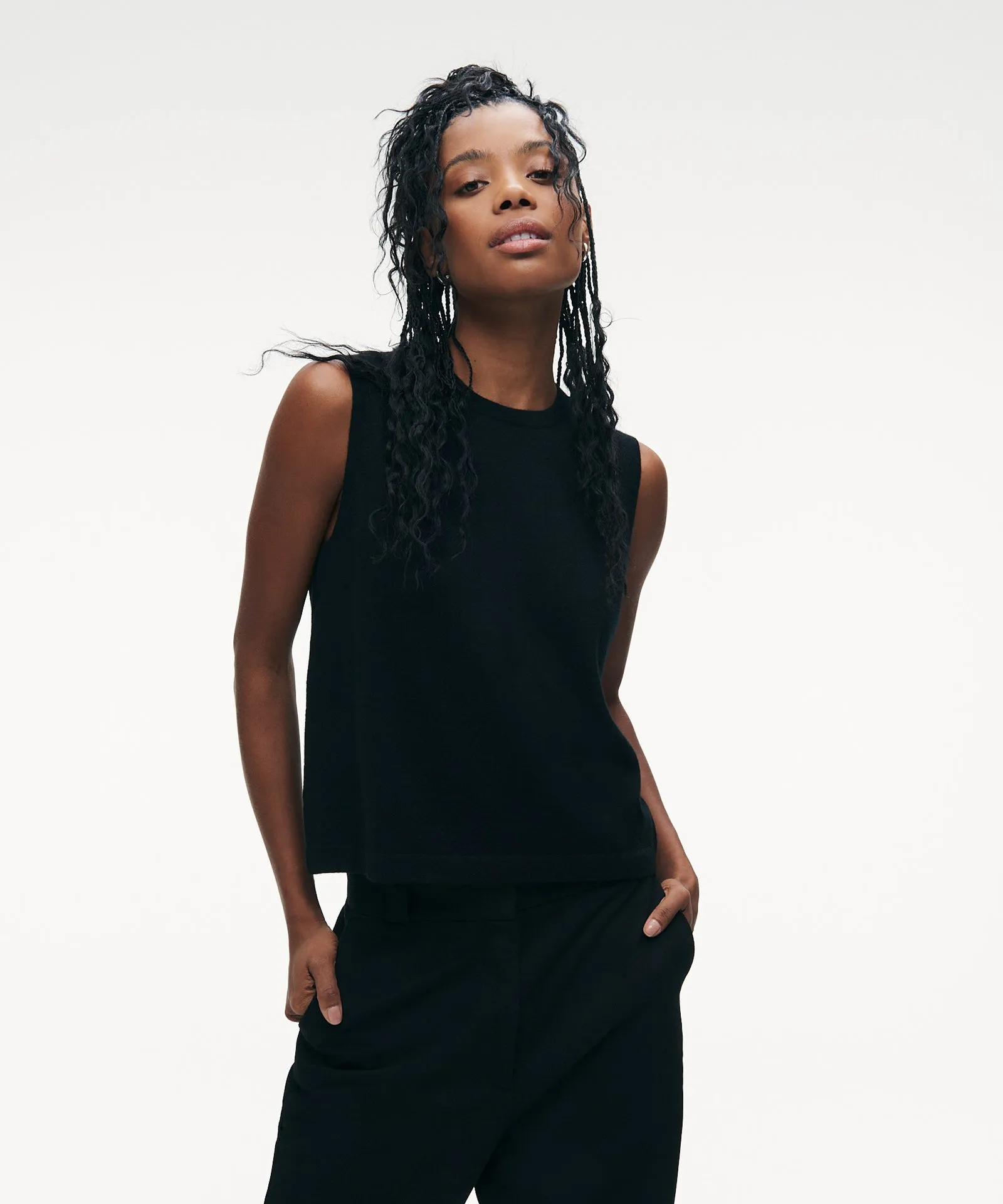 Fancy Cashmere Muscle Tank sold by Naadam product image thumbnail 2