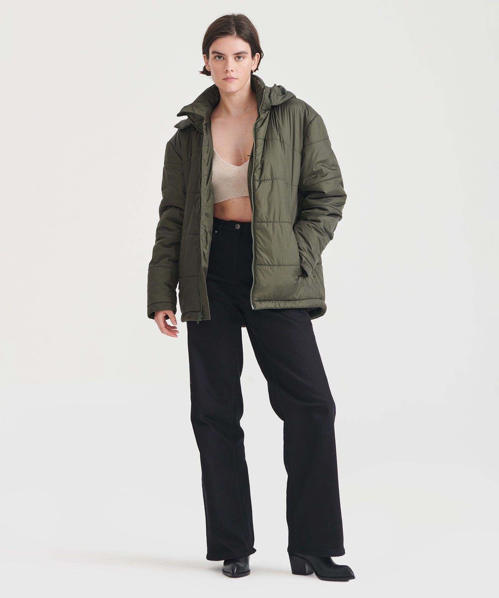 Biodegradable Puffer Coat sold by Naadam product image thumbnail 4