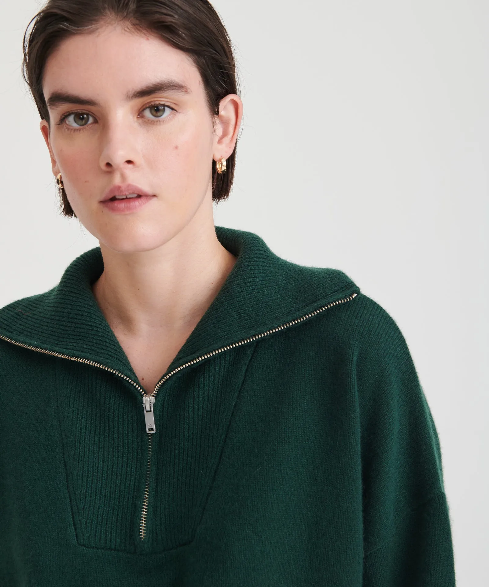 Luxe Cashmere Quarter Zip sold by NAADAM product image thumbnail 4