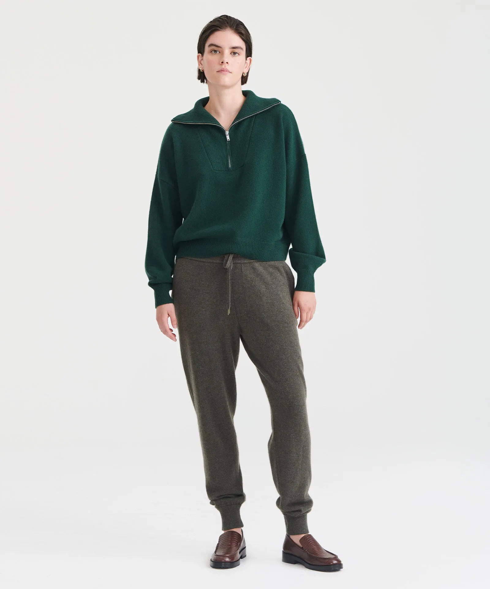 Luxe Cashmere Quarter Zip sold by NAADAM product image thumbnail 2