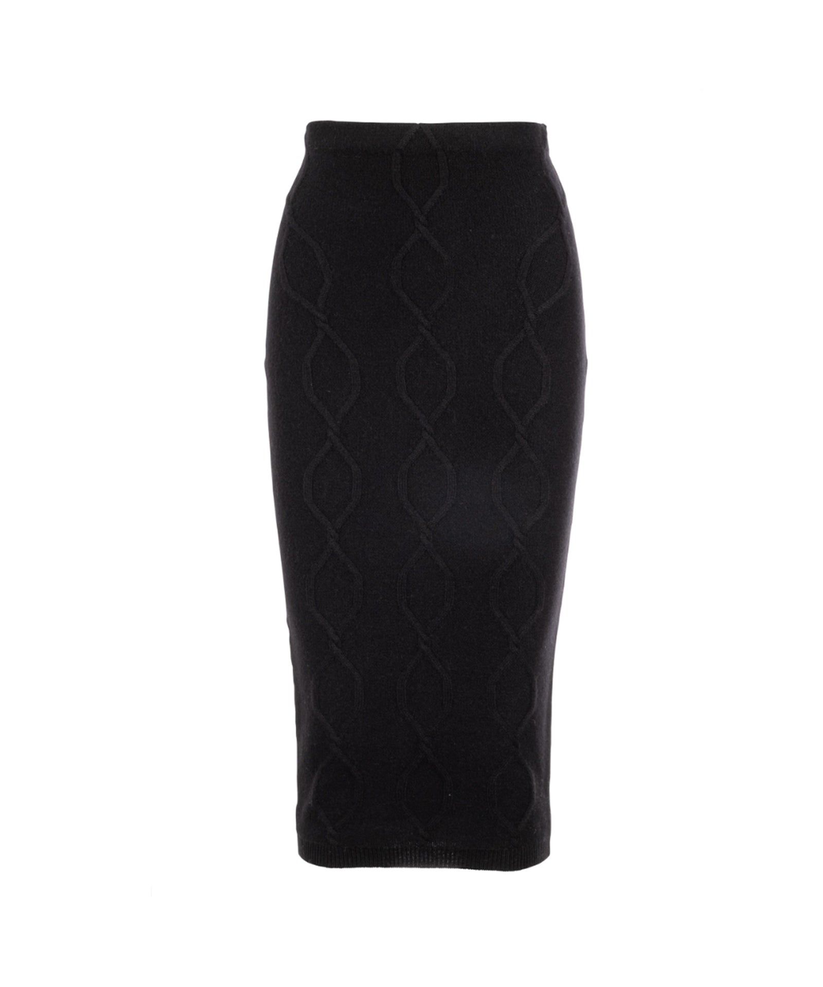 Cashmino Aran Cable Skirt sold by Naadam product image thumbnail 4