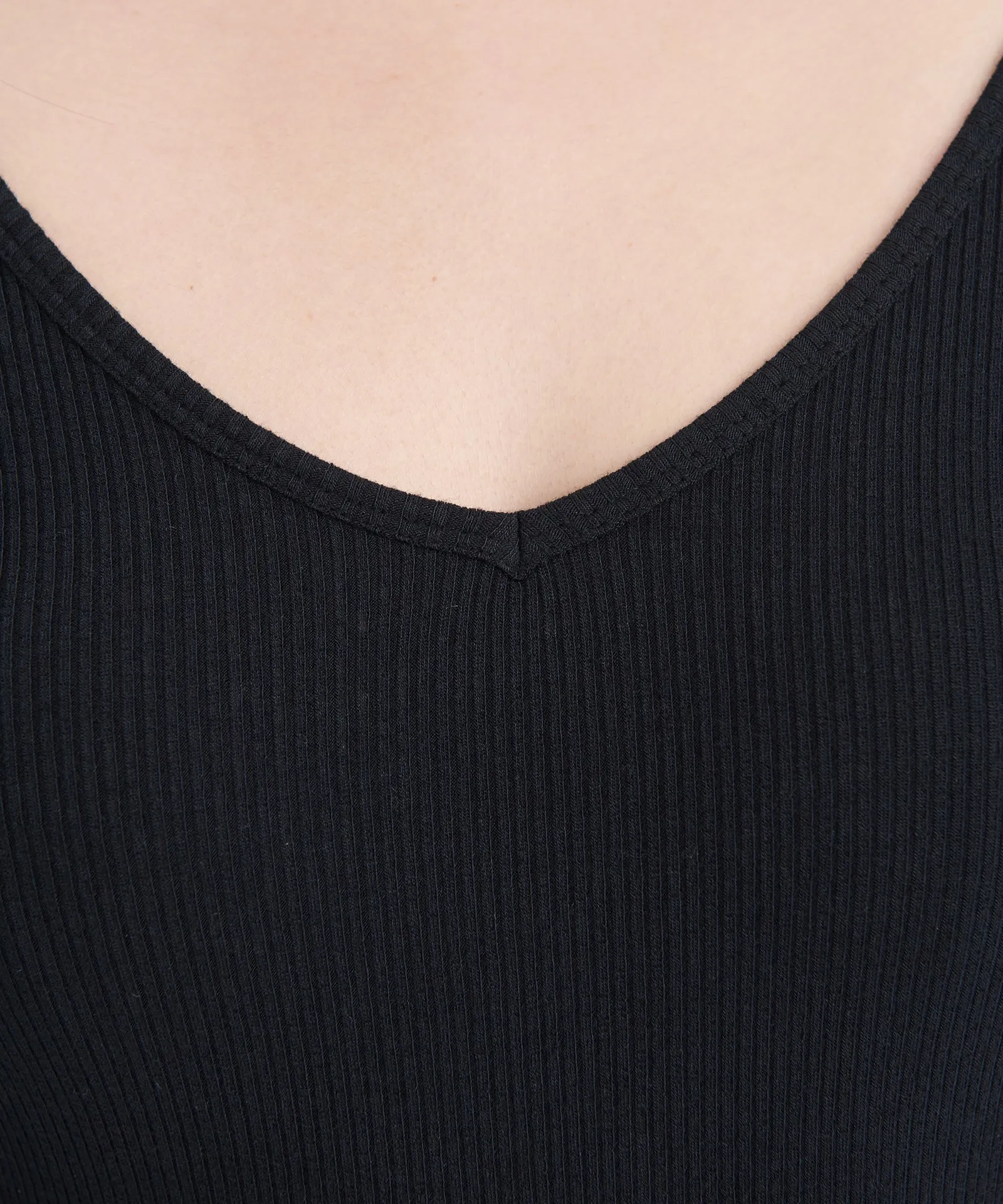 Ribbed Modal Cashmere V-Neck Midi Dress sold by Naadam product image thumbnail 5