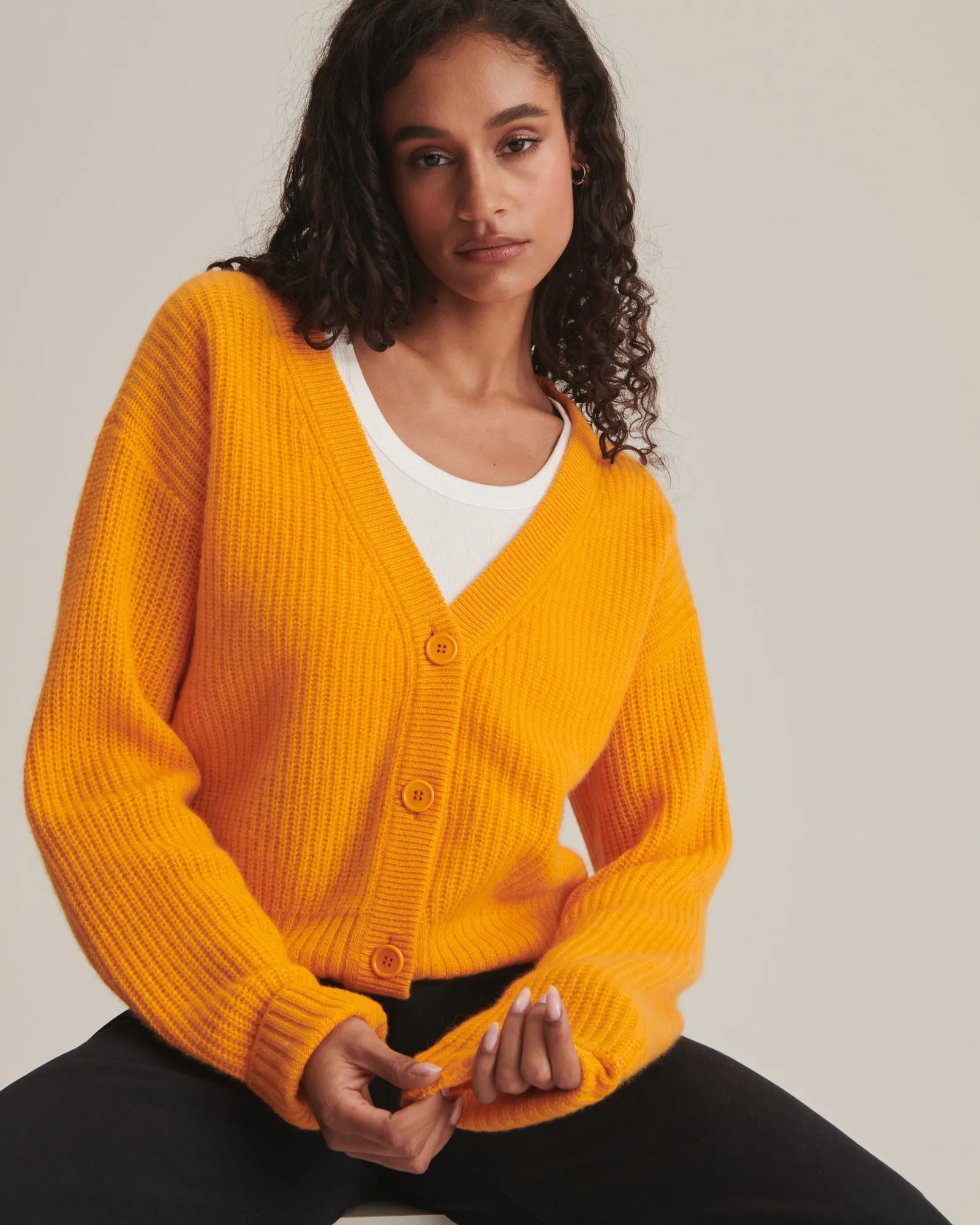 Cashmere Shaker Stitch Cardigan sold by Naadam product image thumbnail 4