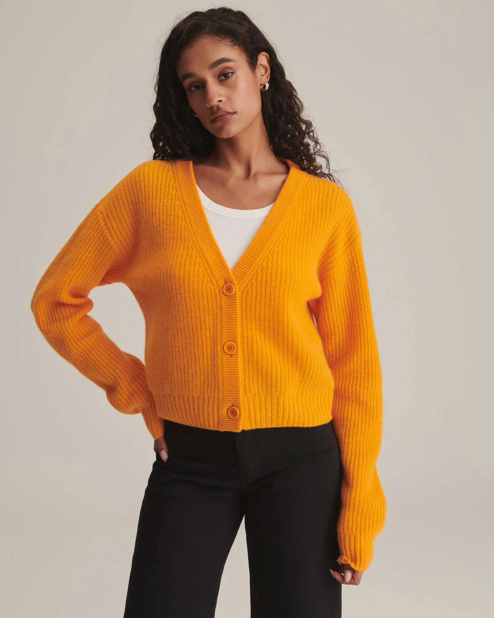 Cashmere Shaker Stitch Cardigan sold by Naadam