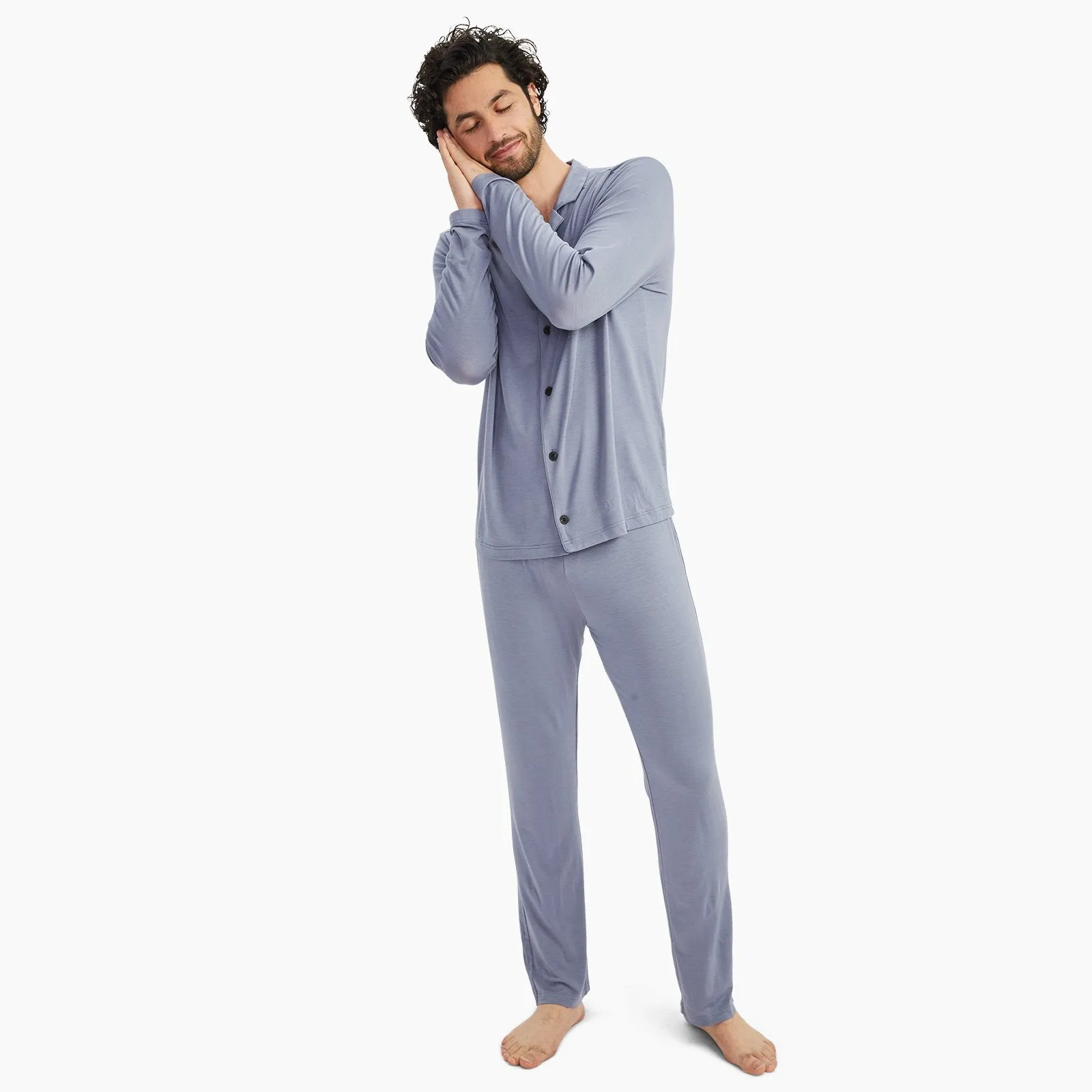 Pajama Button Up Shirt Set sold by Naadam product image thumbnail 2