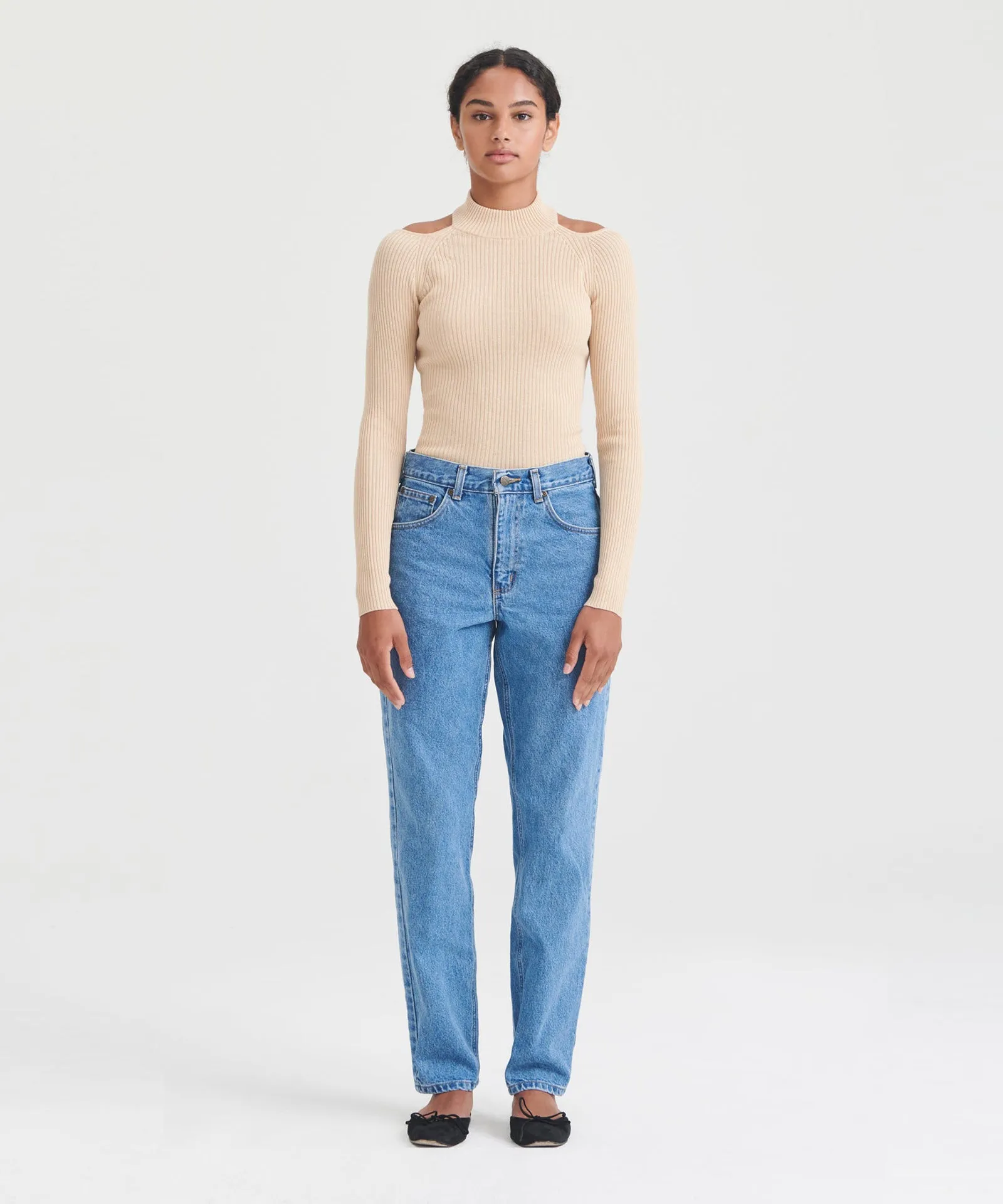 Silk Cashmere Cutout Turtleneck sold by NAADAM product image thumbnail 5