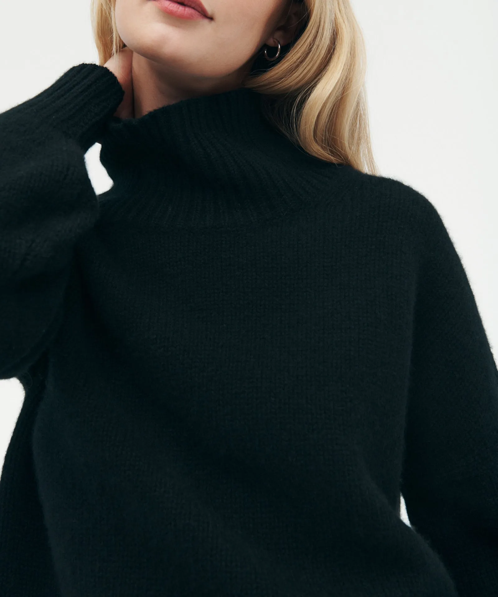 Luxe Cashmere Oversized Turtleneck sold by Naadam product image thumbnail 3