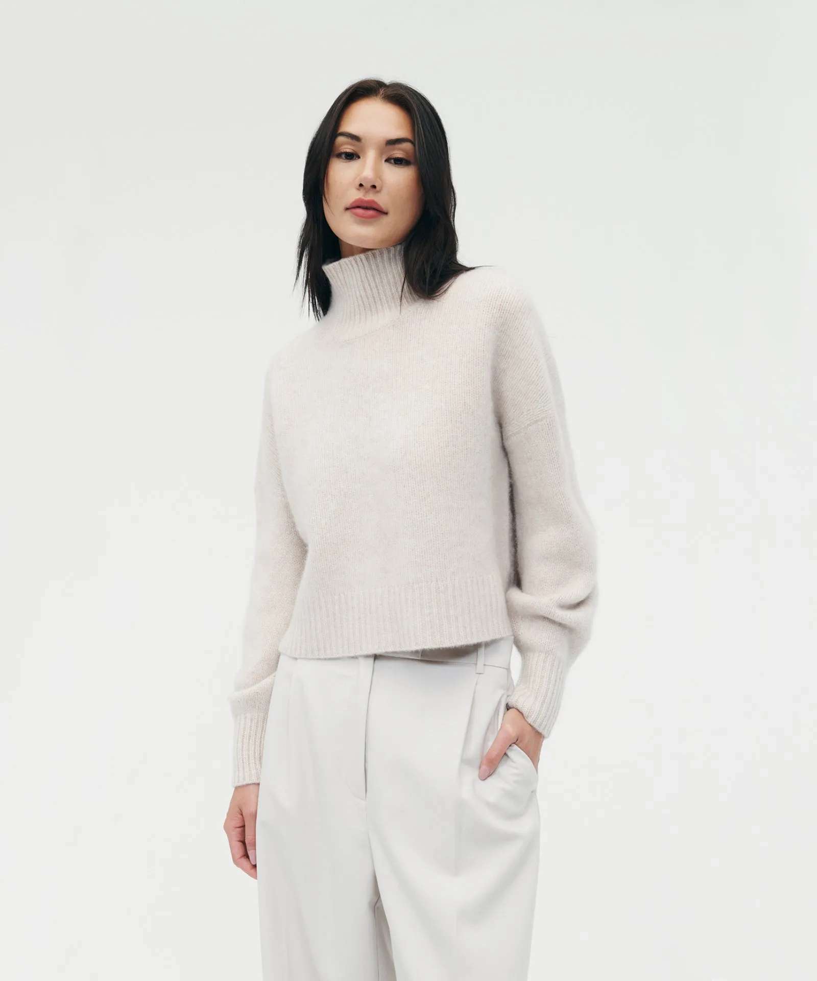 Luxe Cashmere Oversized Turtleneck sold by Naadam