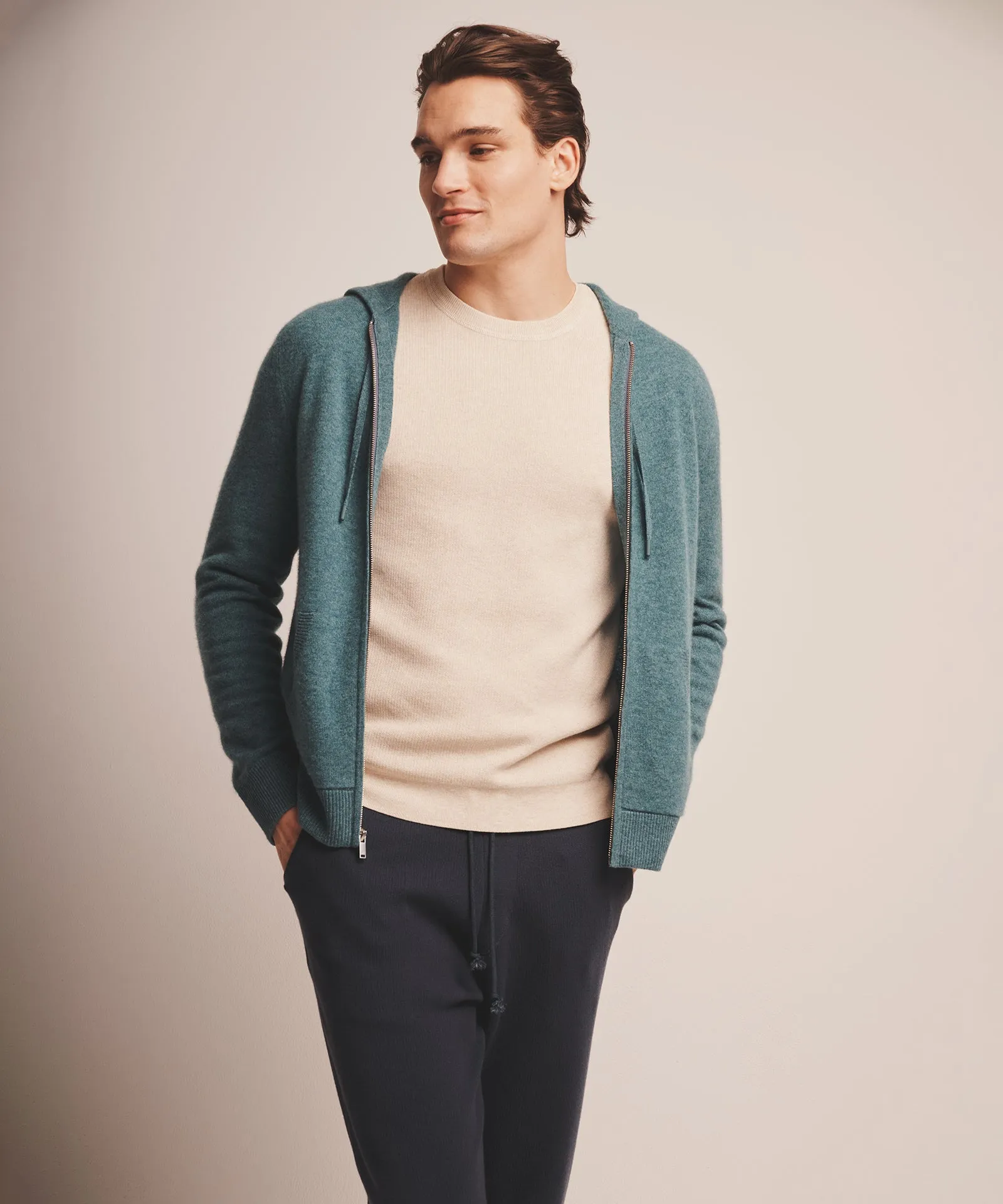 Signature Cashmere Zip Hoodie sold by Naadam