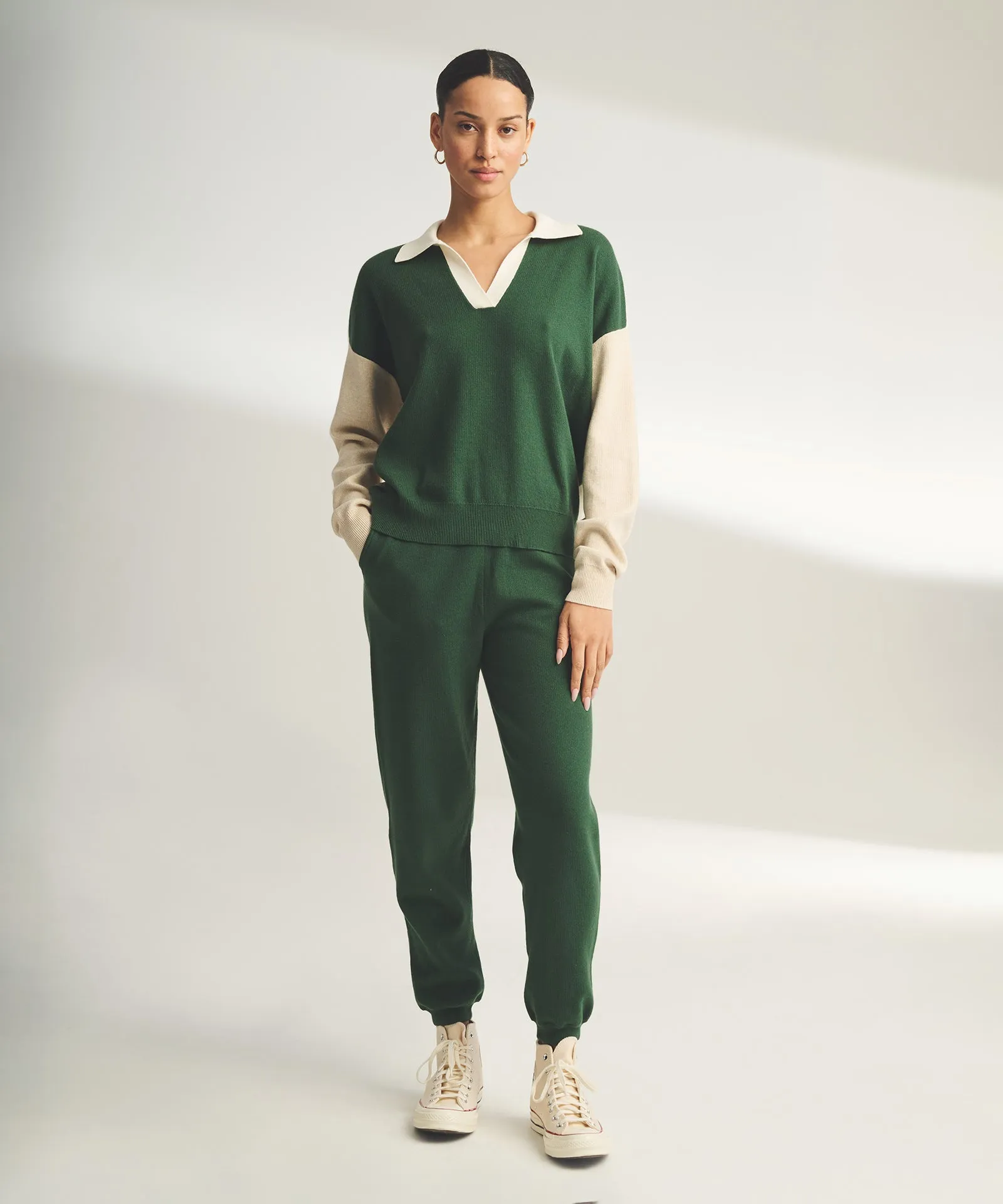 Café Cotton Cashmere Cropped Jogger sold by Naadam product image thumbnail 2