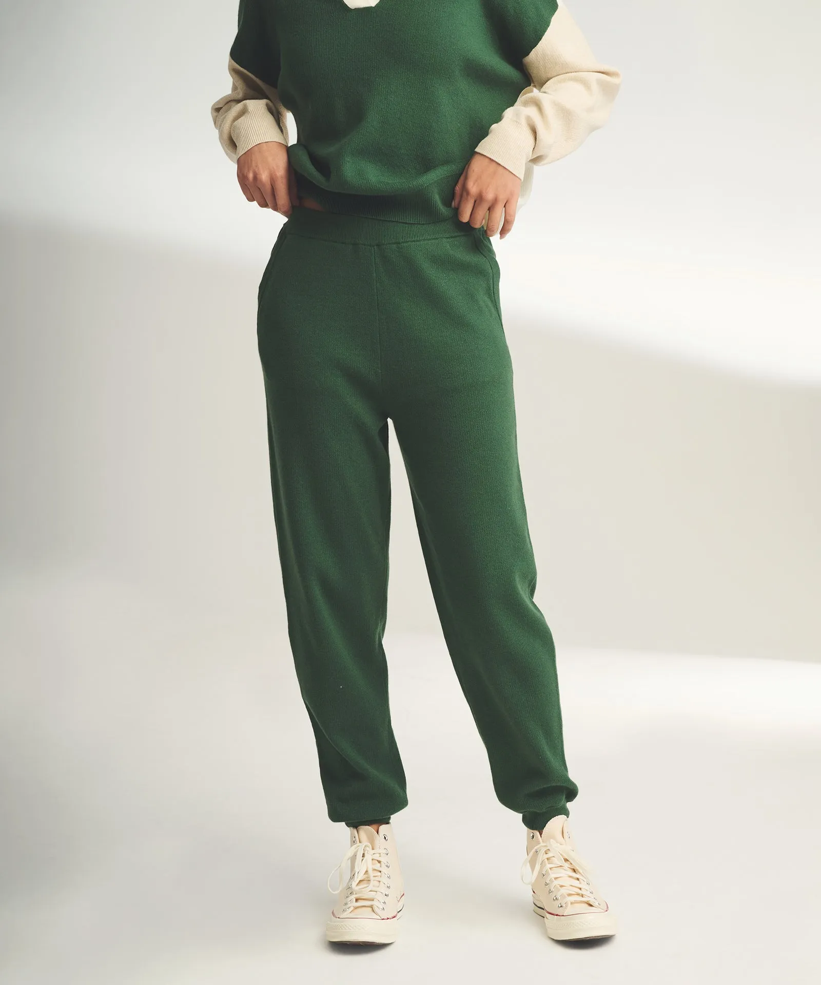 Café Cotton Cashmere Cropped Jogger sold by Naadam product image thumbnail 3