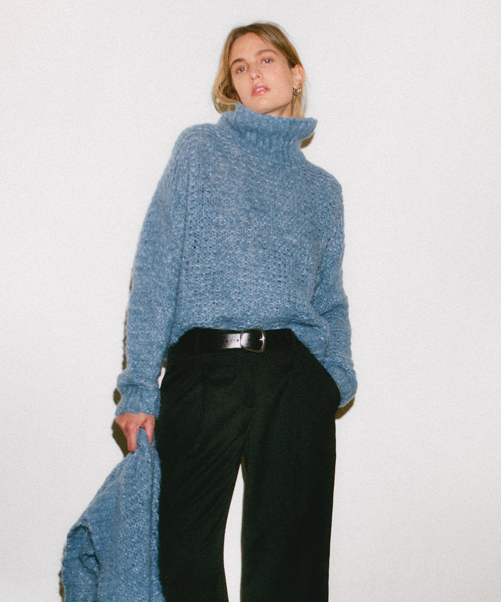 Luxe Boucle Turtleneck sold by Naadam product image thumbnail 3