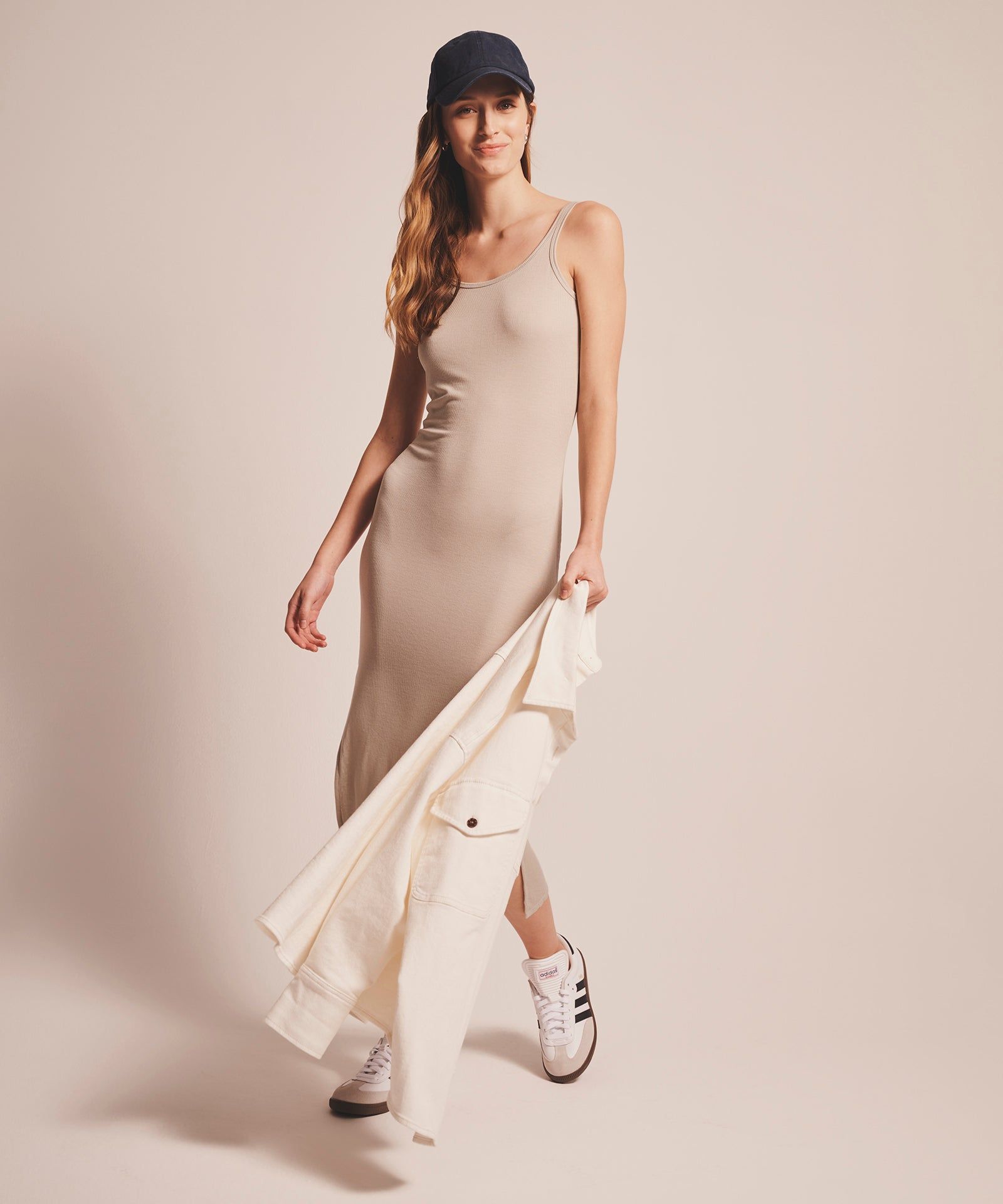 Baby Rib Slip Dress sold by NAADAM product image thumbnail 4