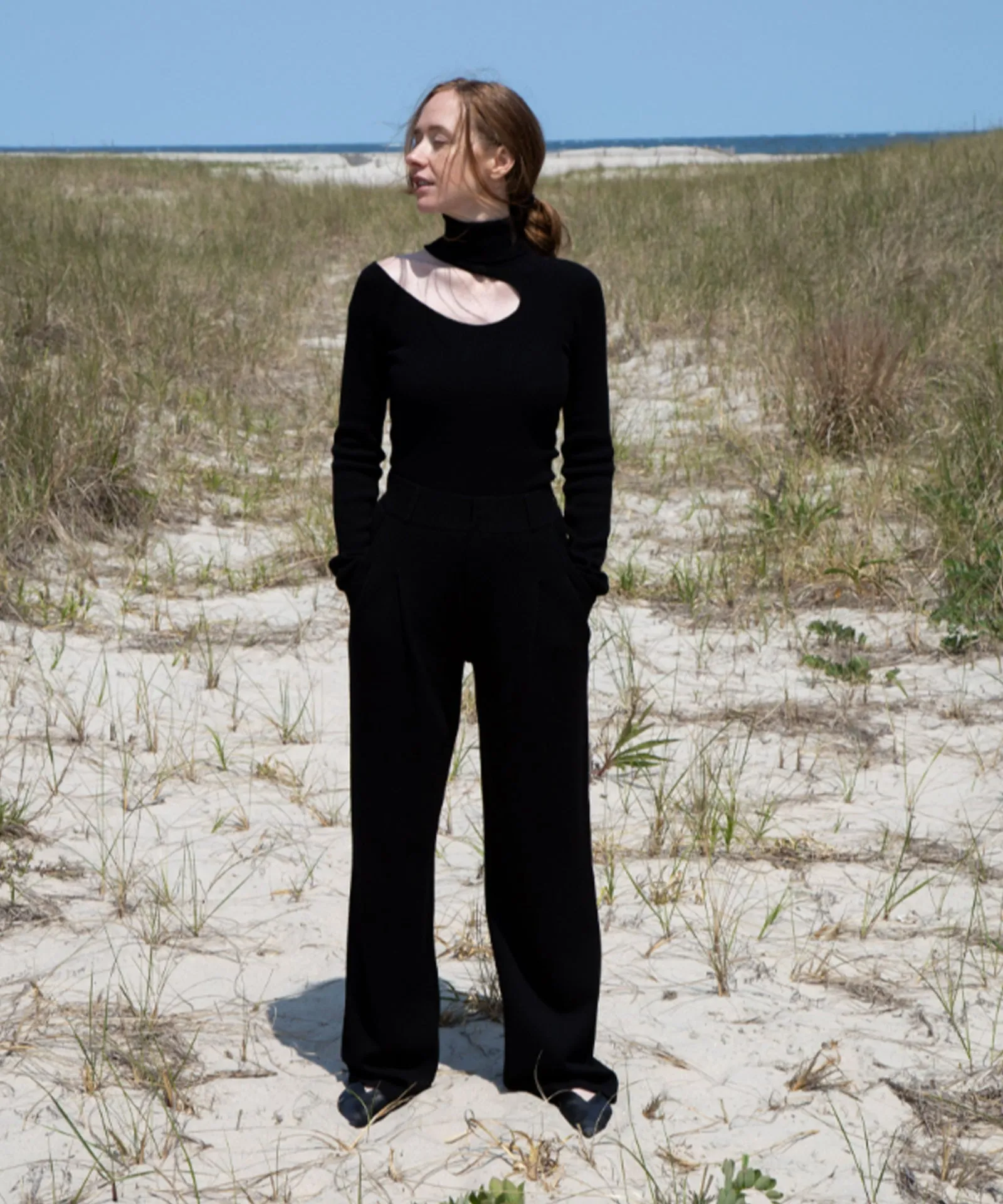 Cashmino Cut-Out Turtleneck sold by Naadam product image thumbnail 2