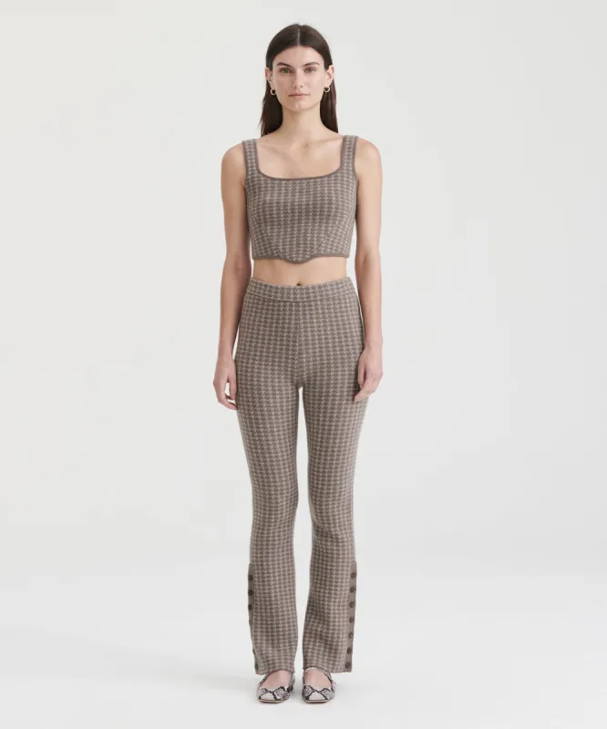 Luxe Houndstooth Jacquard Pant sold by Naadam