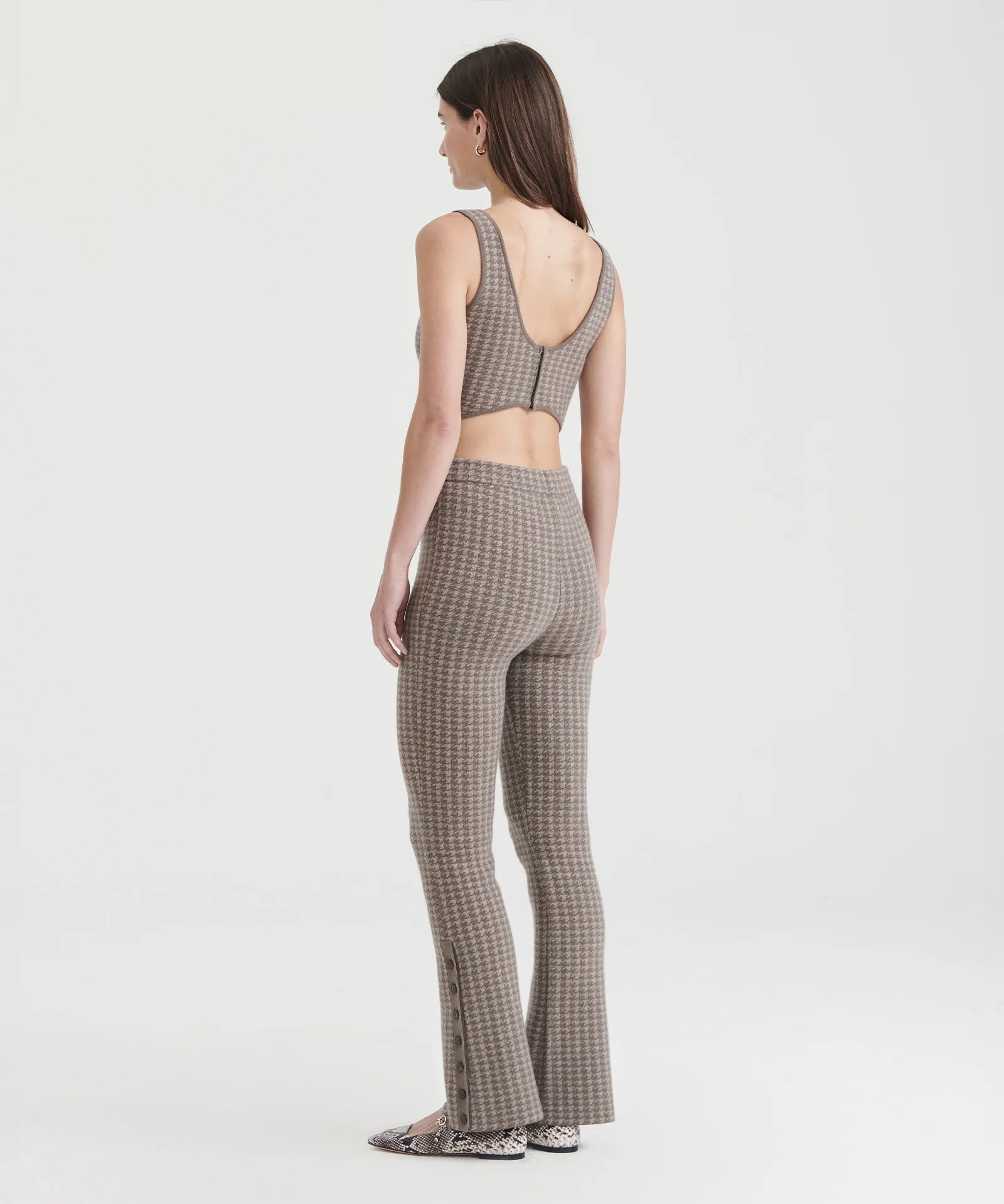 Luxe Houndstooth Jacquard Pant sold by Naadam product image thumbnail 5