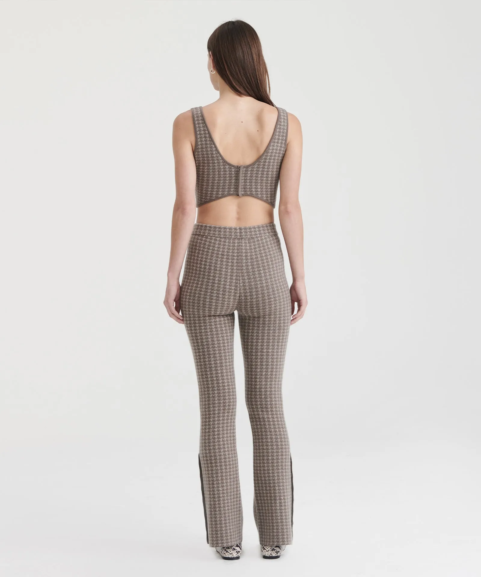 Luxe Houndstooth Jacquard Pant sold by Naadam product image thumbnail 4