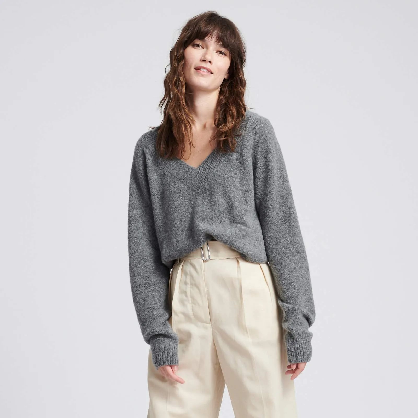 Wool Cashmere V-Neck sold by Naadam