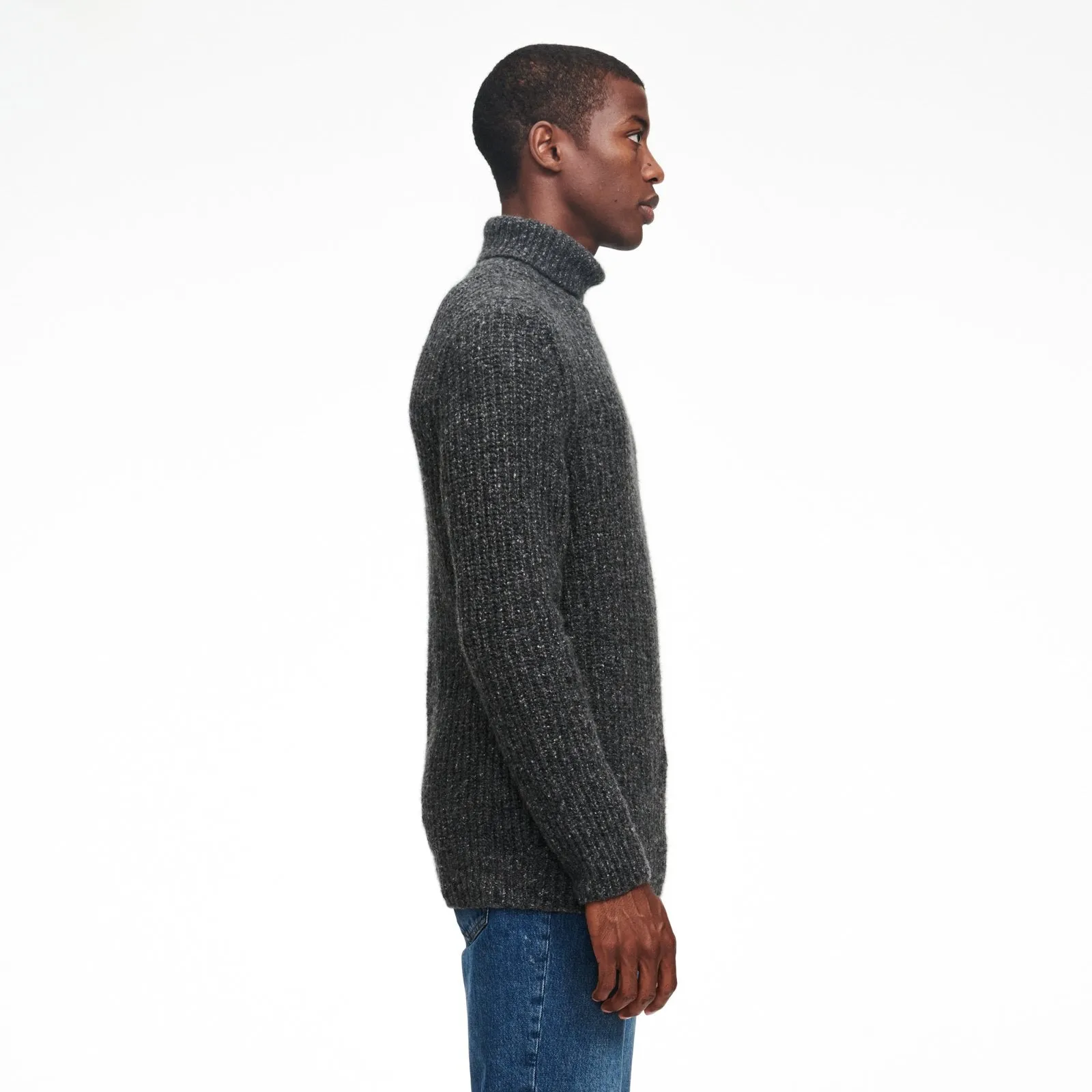 Marled Cashmere Turtleneck Sweater sold by Naadam product image thumbnail 3
