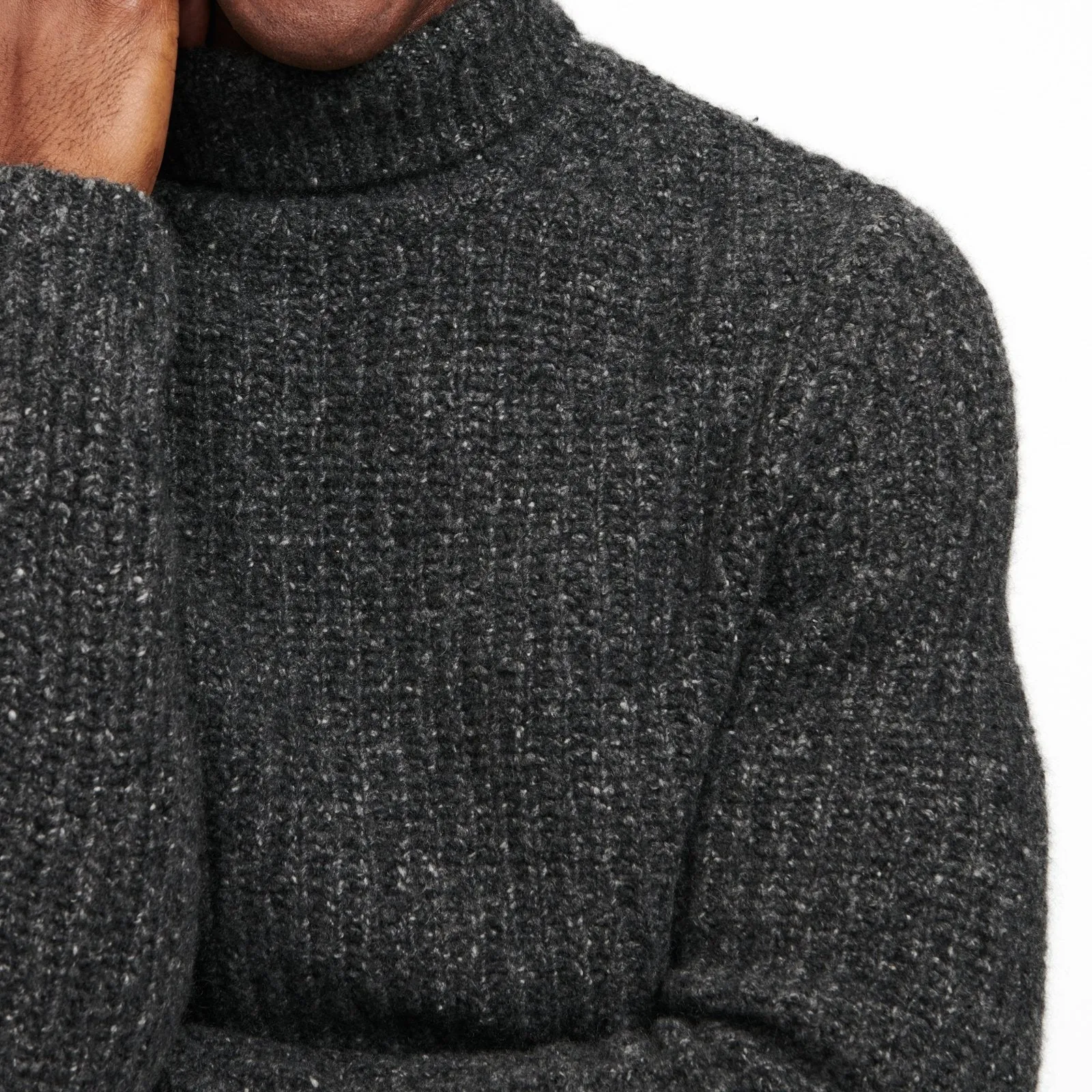 Marled Cashmere Turtleneck Sweater sold by Naadam product image thumbnail 5