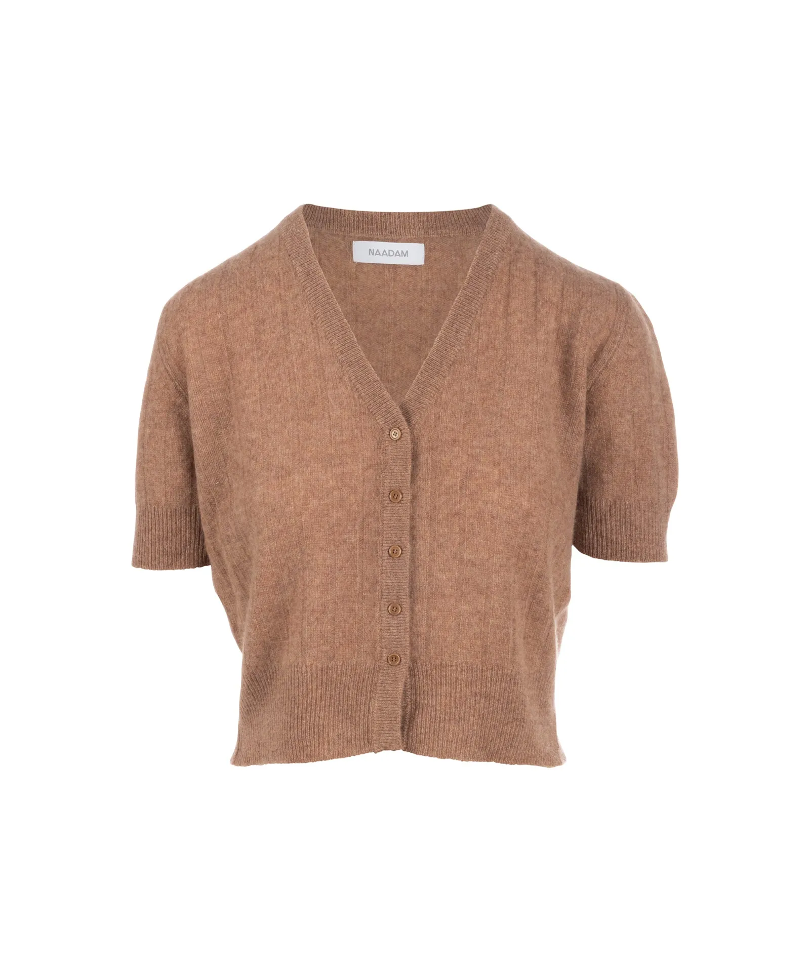 Lightweight Cashmere Short Sleeve Ribbed Cardigan sold by Naadam product image thumbnail 2