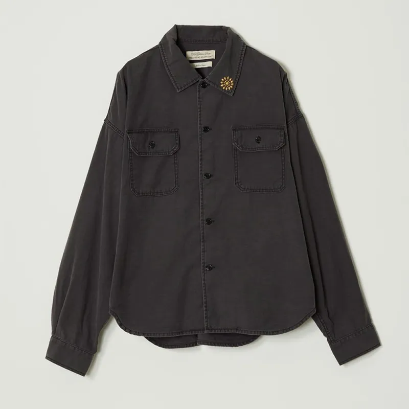 WIDE MILITARY SHIRT(大花スタッズ) sold by Remi Relief