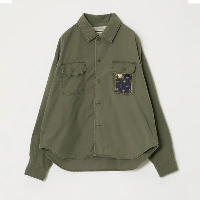 WIDE MILITARY SHIRT(刺繍:JAPAN) sold by Remi Relief