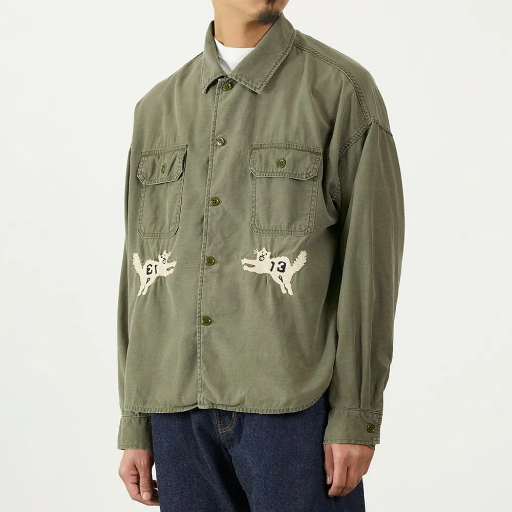 WIDE MILITARY SHIRT(刺繍:虎) sold by Remi Relief product image thumbnail 3
