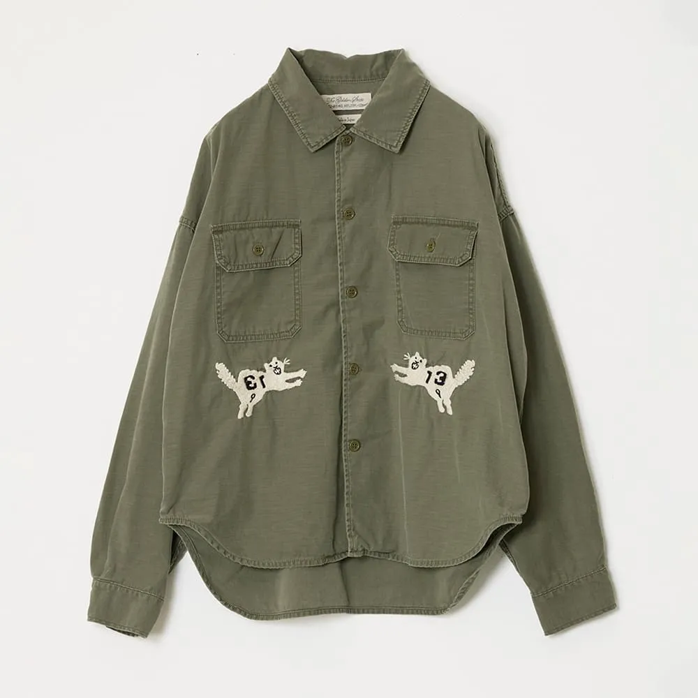 WIDE MILITARY SHIRT(刺繍:虎) sold by Remi Relief product image thumbnail 2