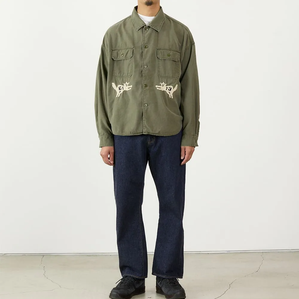 WIDE MILITARY SHIRT(刺繍:虎) sold by Remi Relief product image thumbnail 4