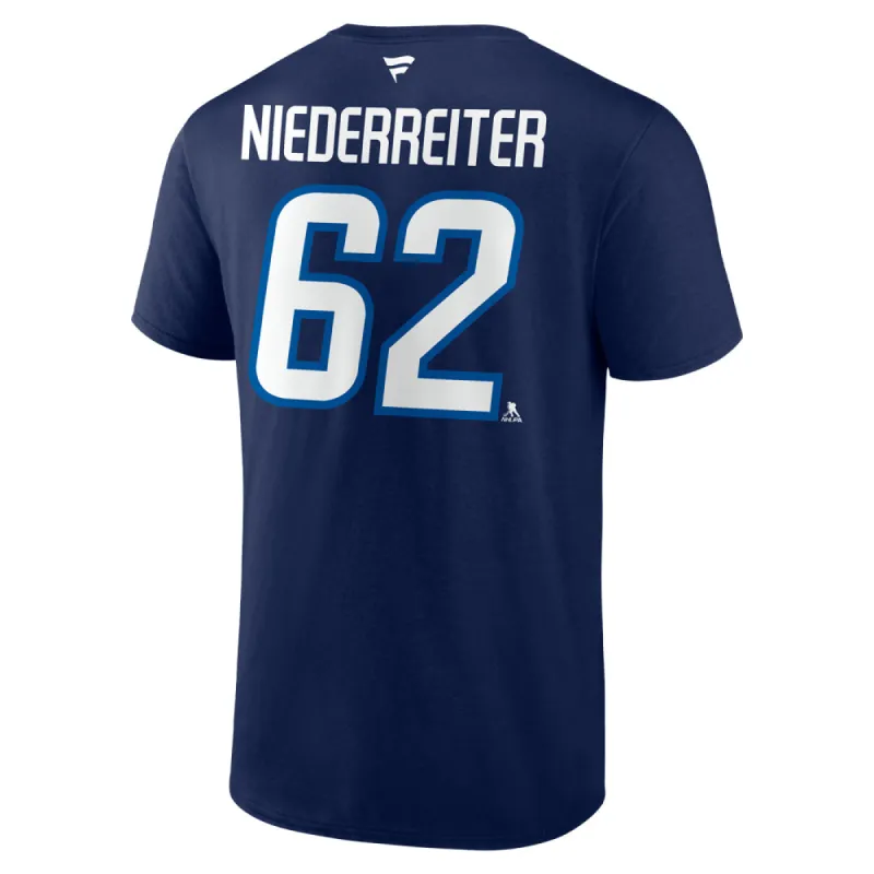 FANATICS NAME/# TEE - 62 NIEDERREITER sold by True North Shop