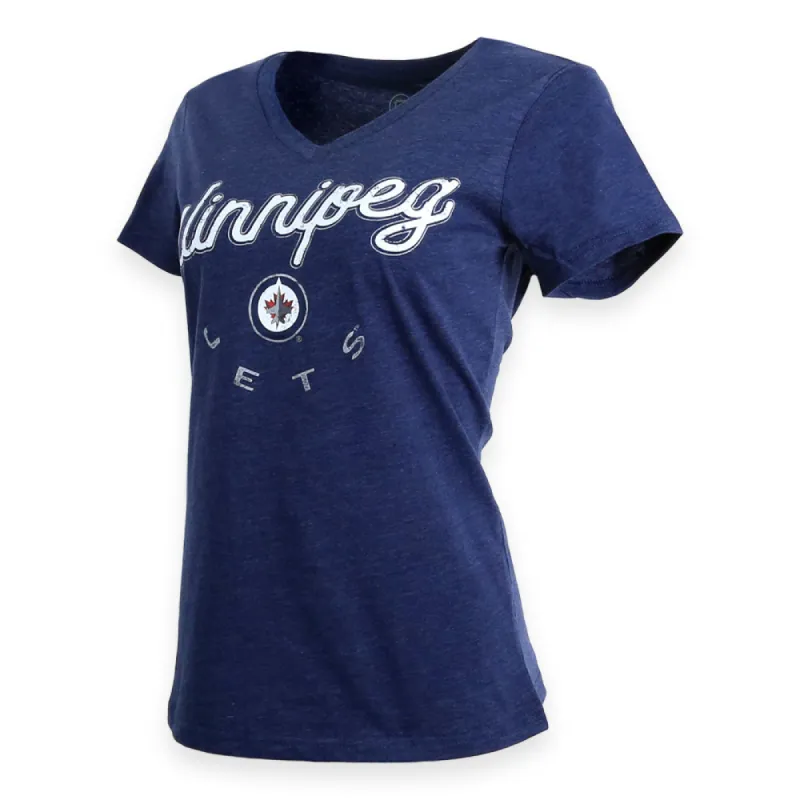 WOMEN'S BUMP & RUN TEE NAVY sold by True North Shop
