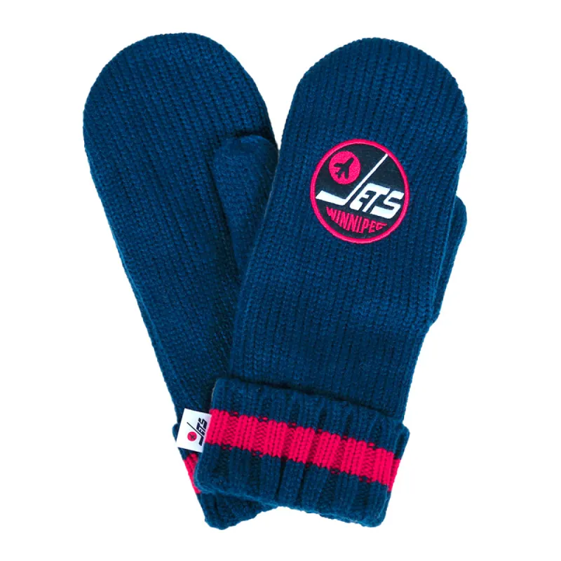 HERITAGE CHUNKY MITTS - NAVY sold by True North Shop