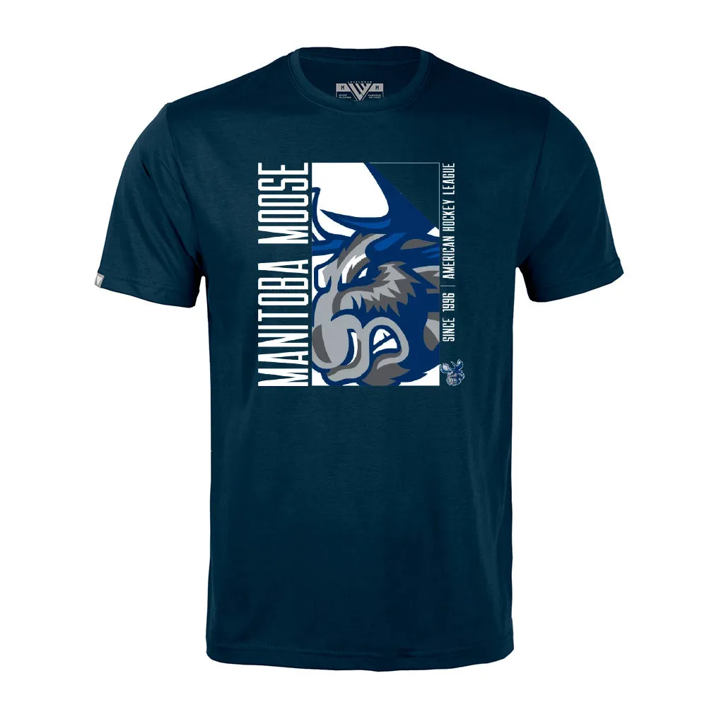 MOOSE BOXED T-SHIRT NAVY sold by True North Shop
