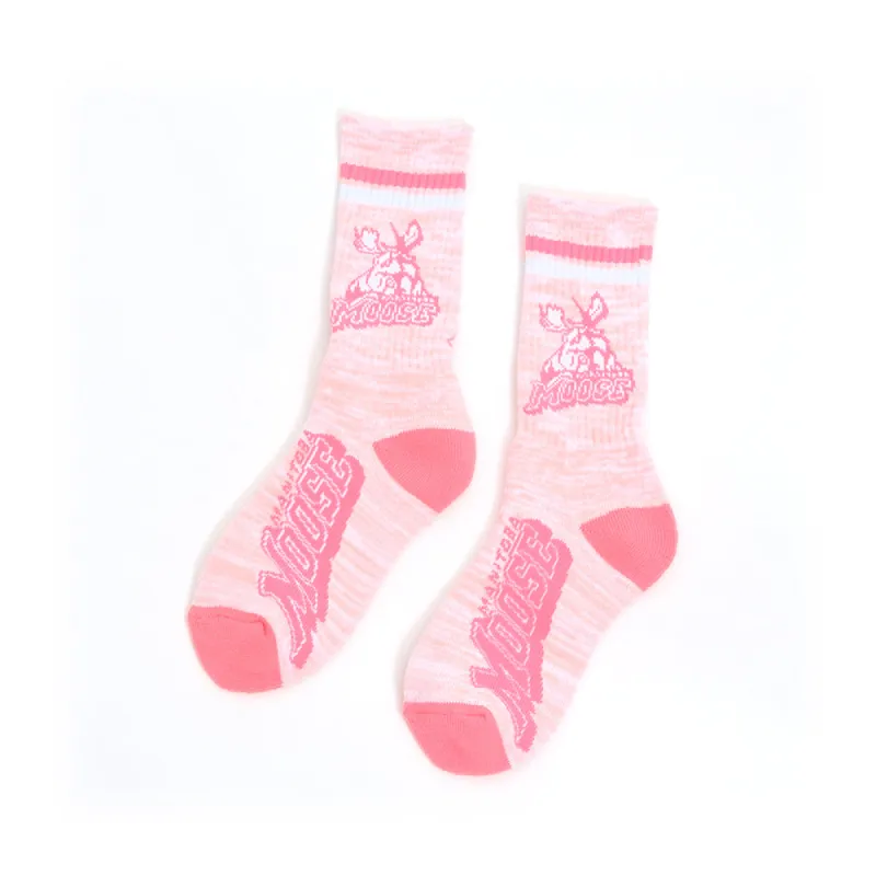 MOOSE PRETTY IN PINK SOCKS sold by True North Shop