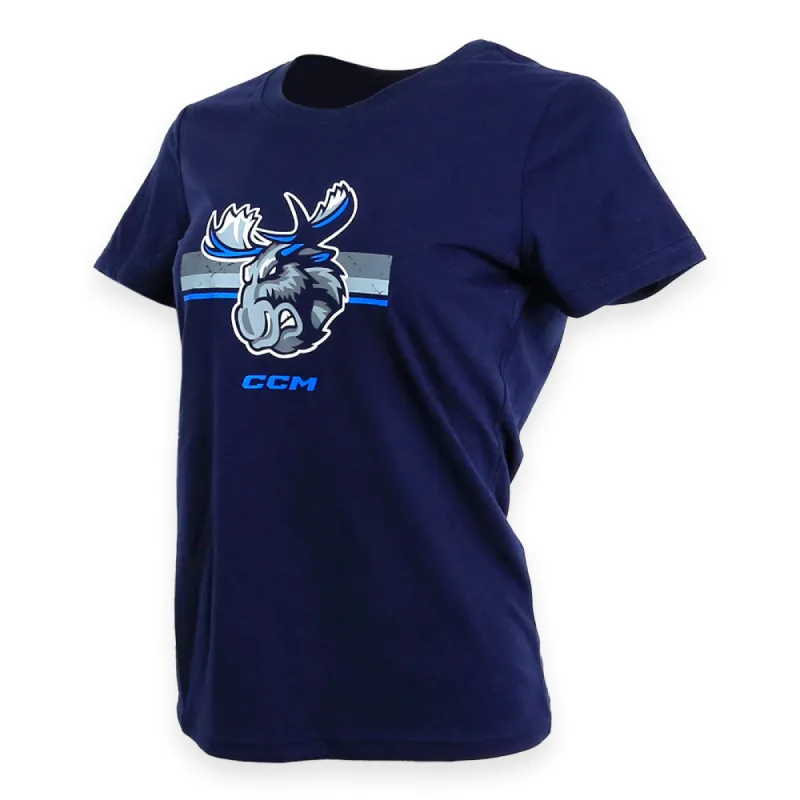MOOSE CCM WOMEN'S STRIPE T sold by True North Shop