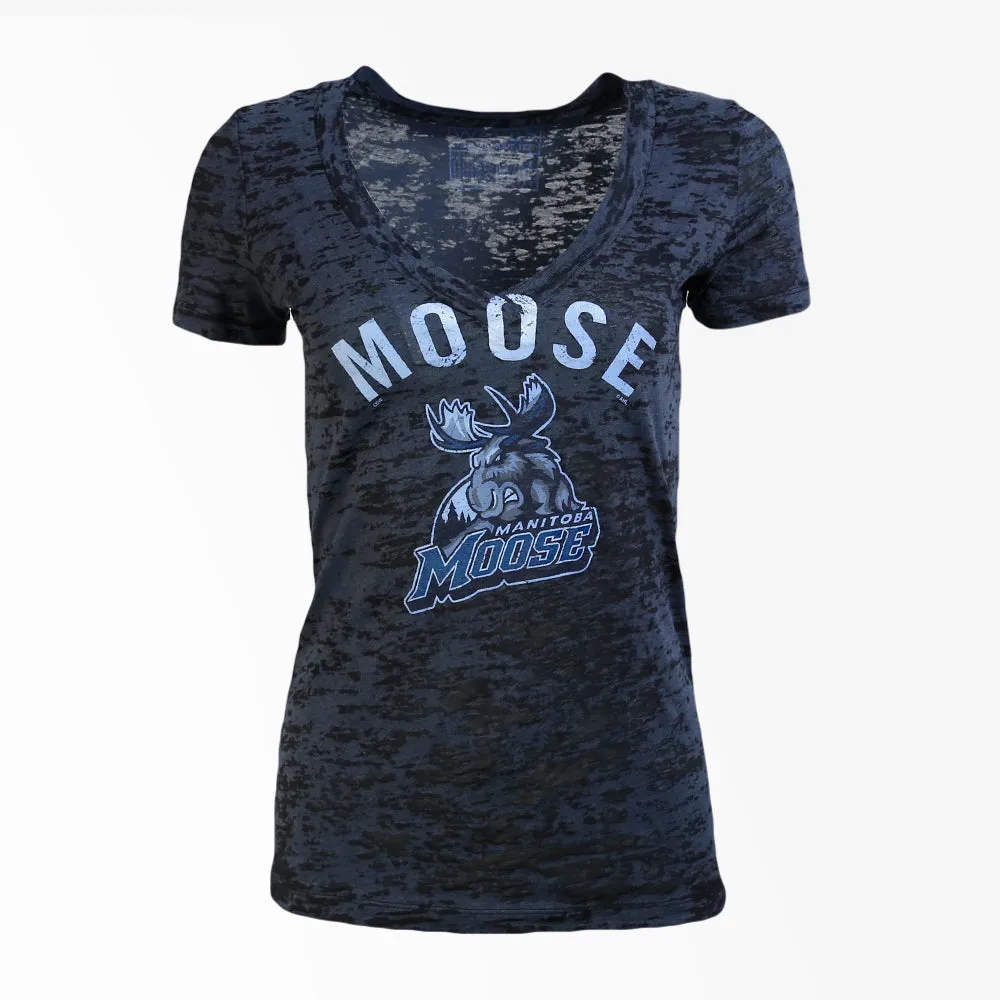 MOOSE WOMEN'S DEEP V TEE sold by True North Shop